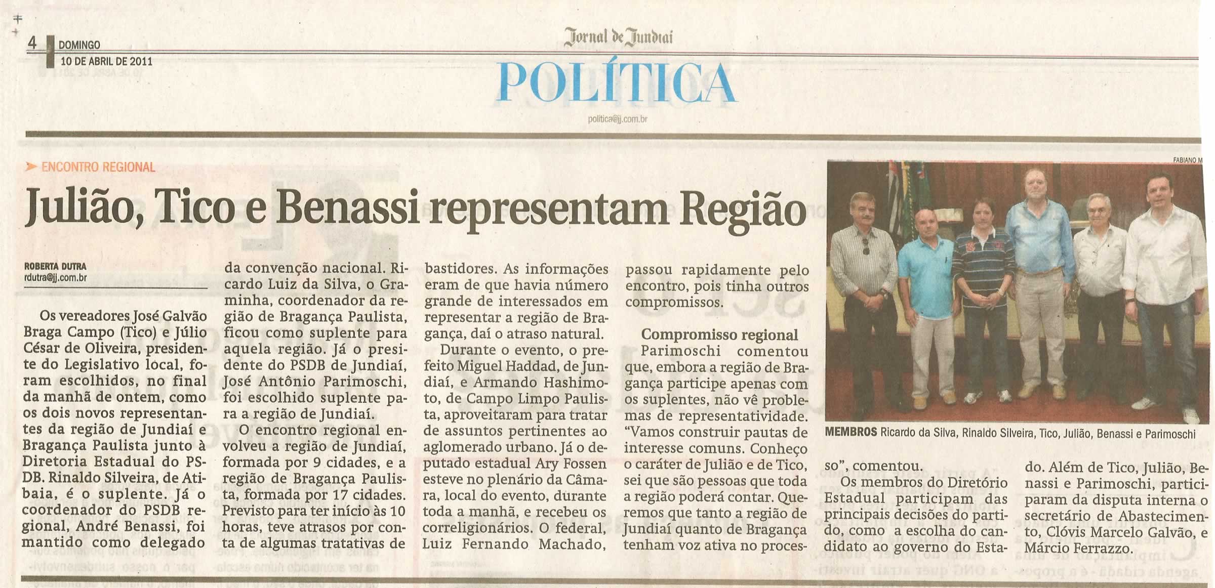 Jornal de Jundiaí - 10/04/2011