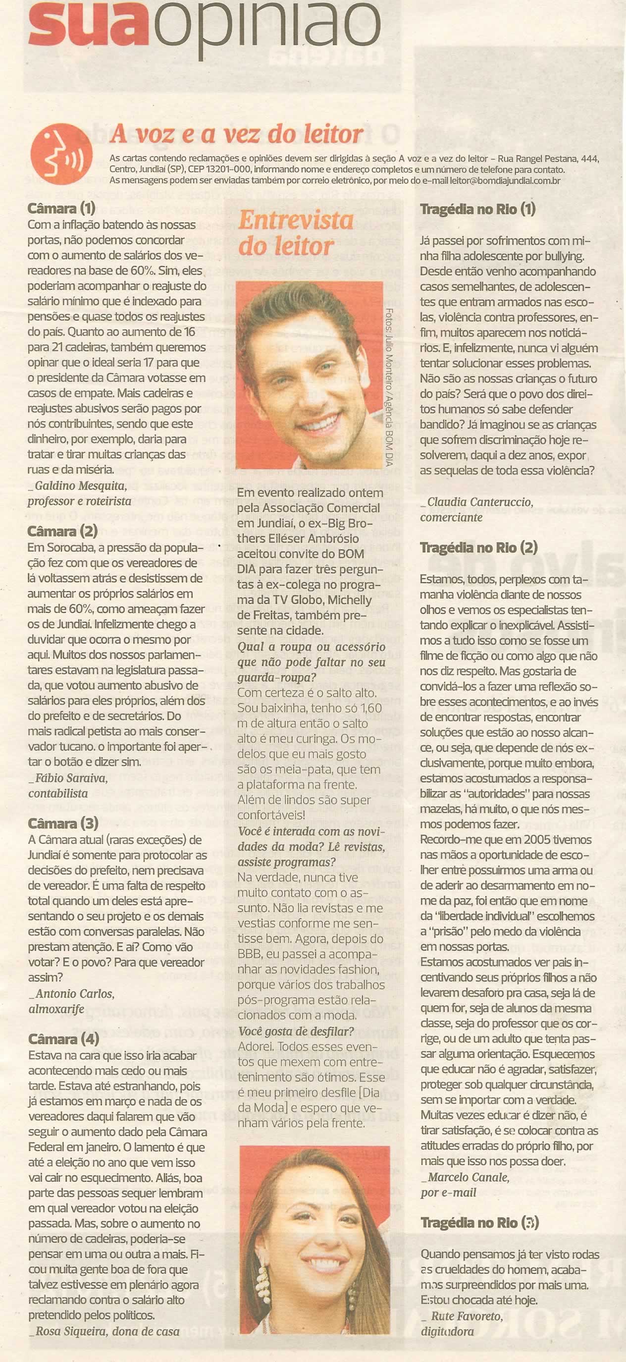 Bom Dia Jundiaí - 10/04/2011