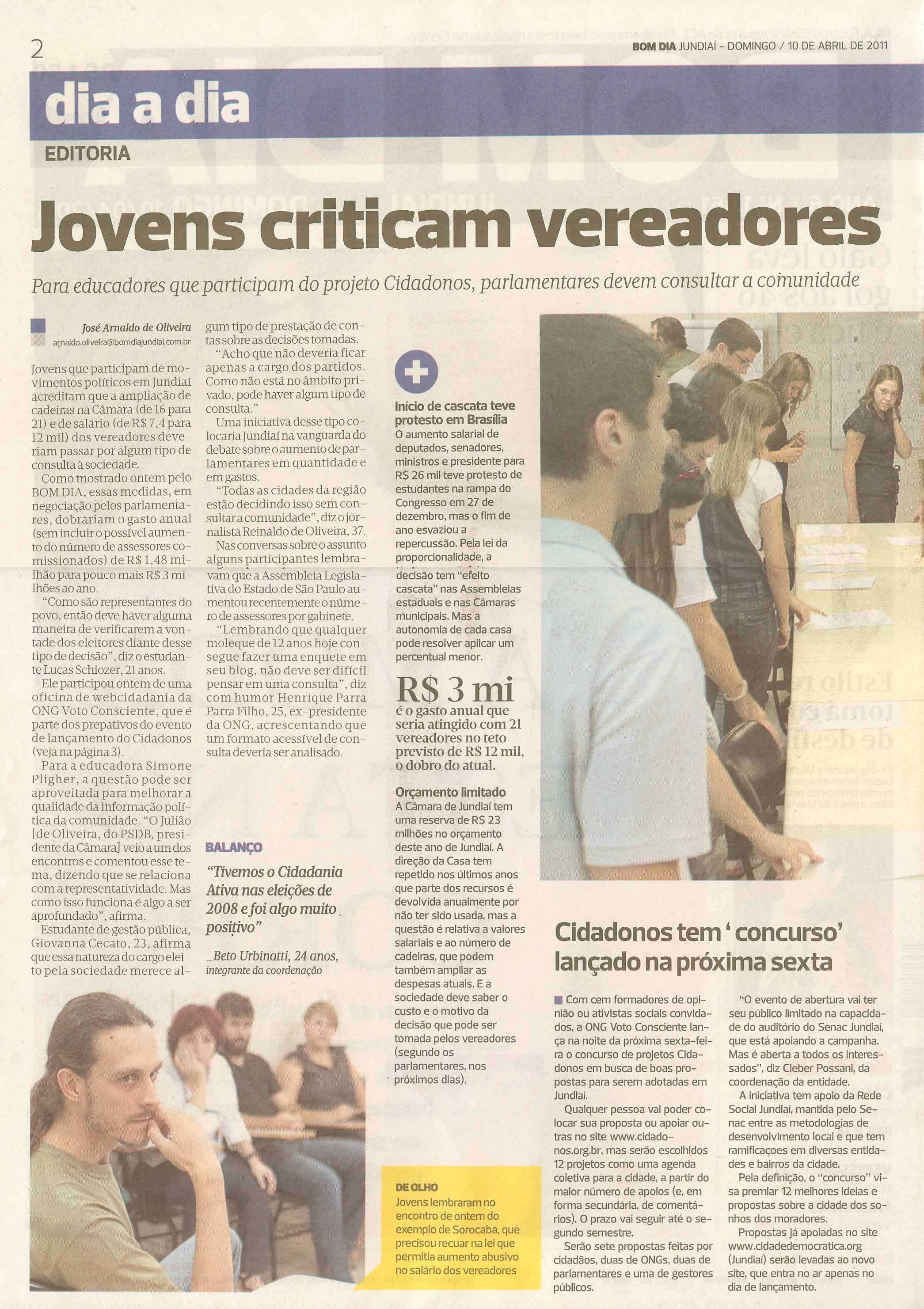 Bom Dia Jundiaí - 10/04/2011