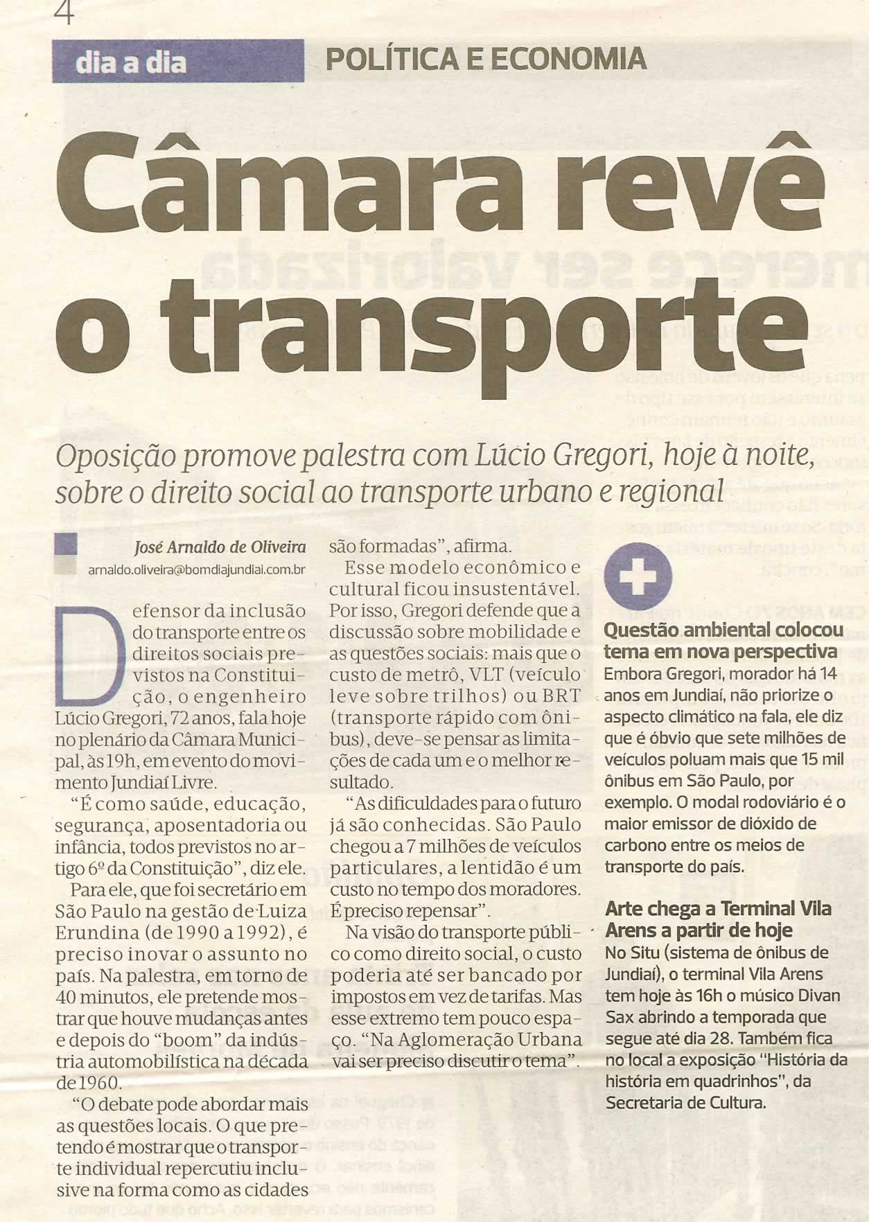 Bom Dia Jundiaí - 12/04/2011