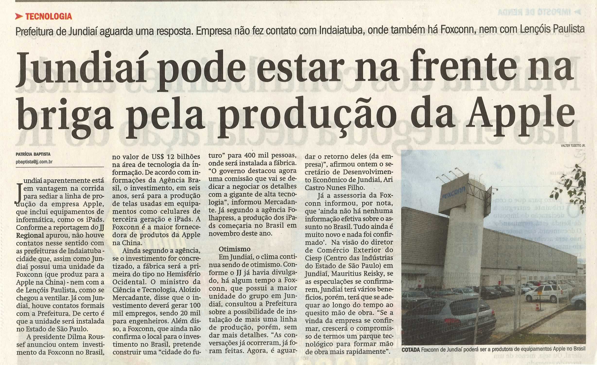 Jornal de Jundiaí - 13/04/2011