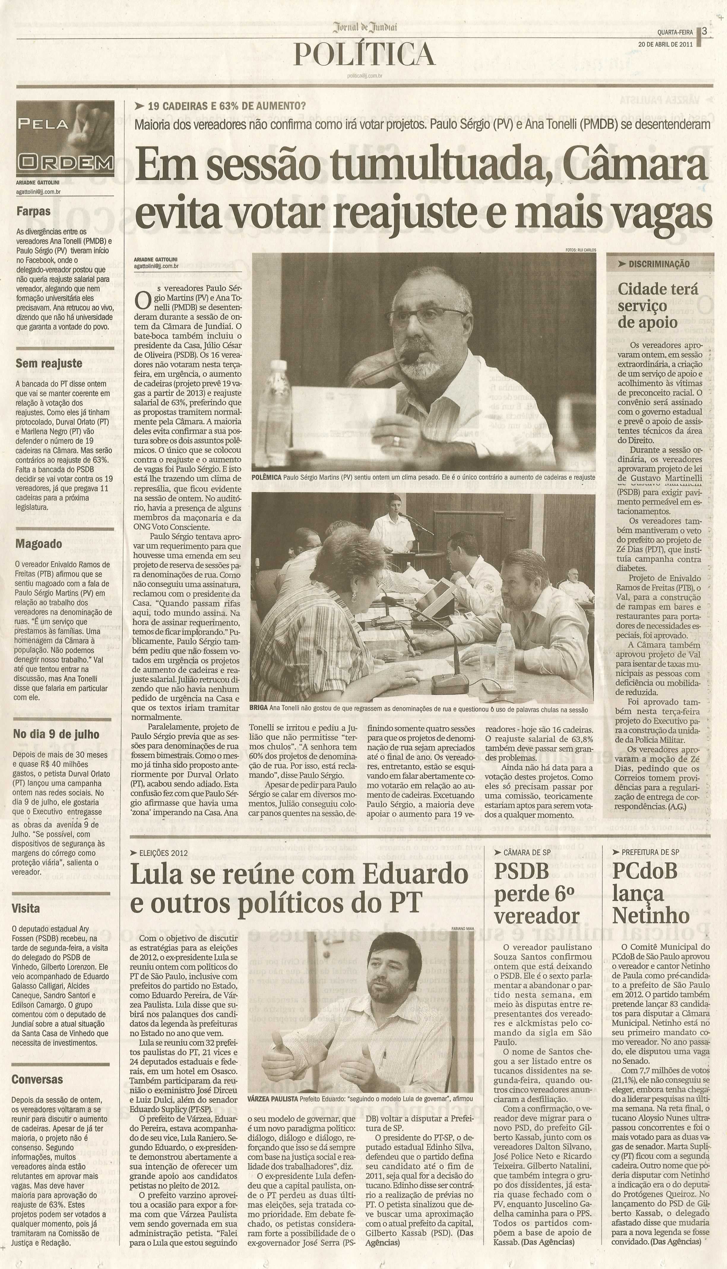 Jornal de Jundiaí - 20/04/2011