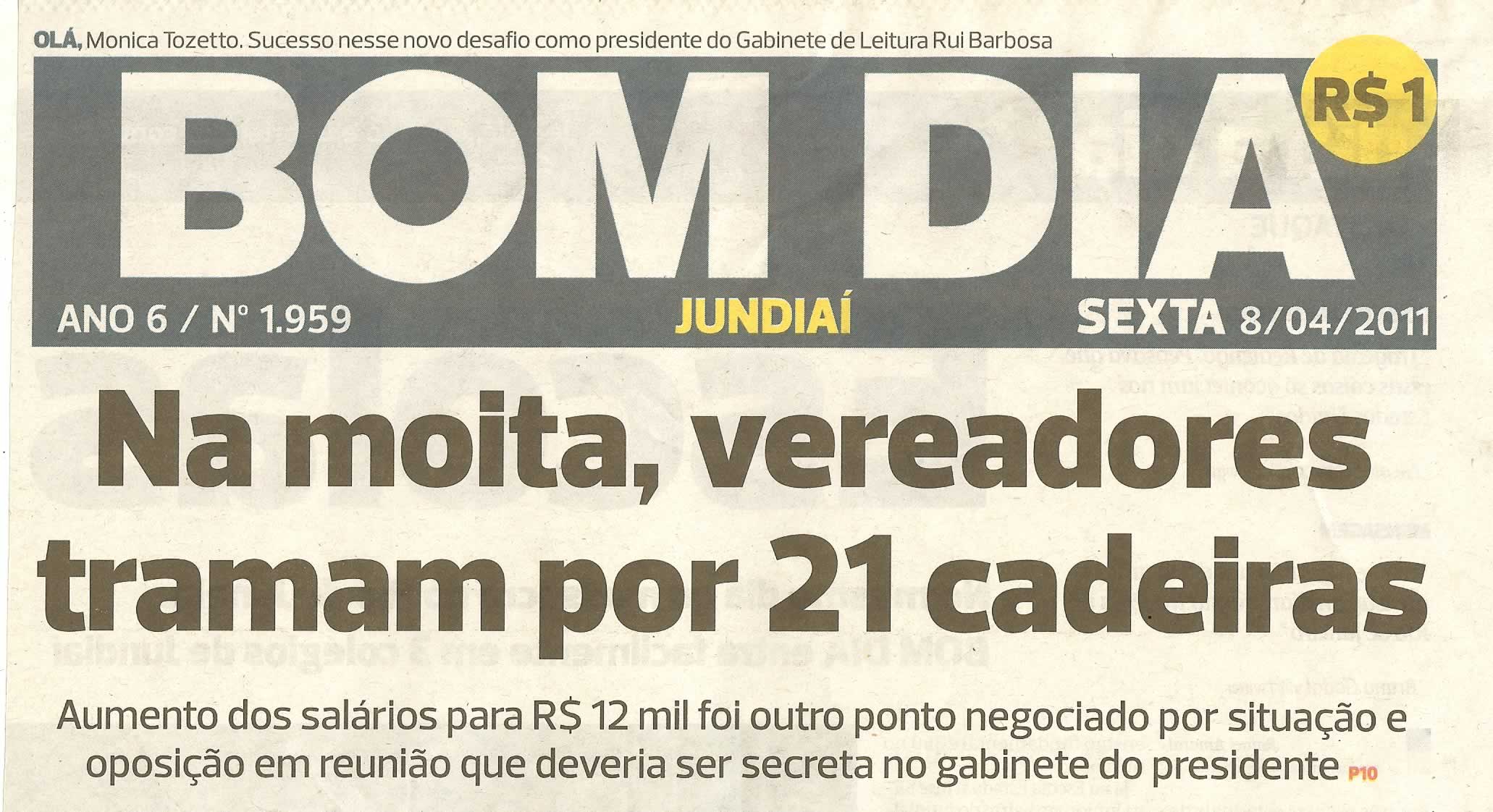Bom Dia Jundiaí - 08/04/2011