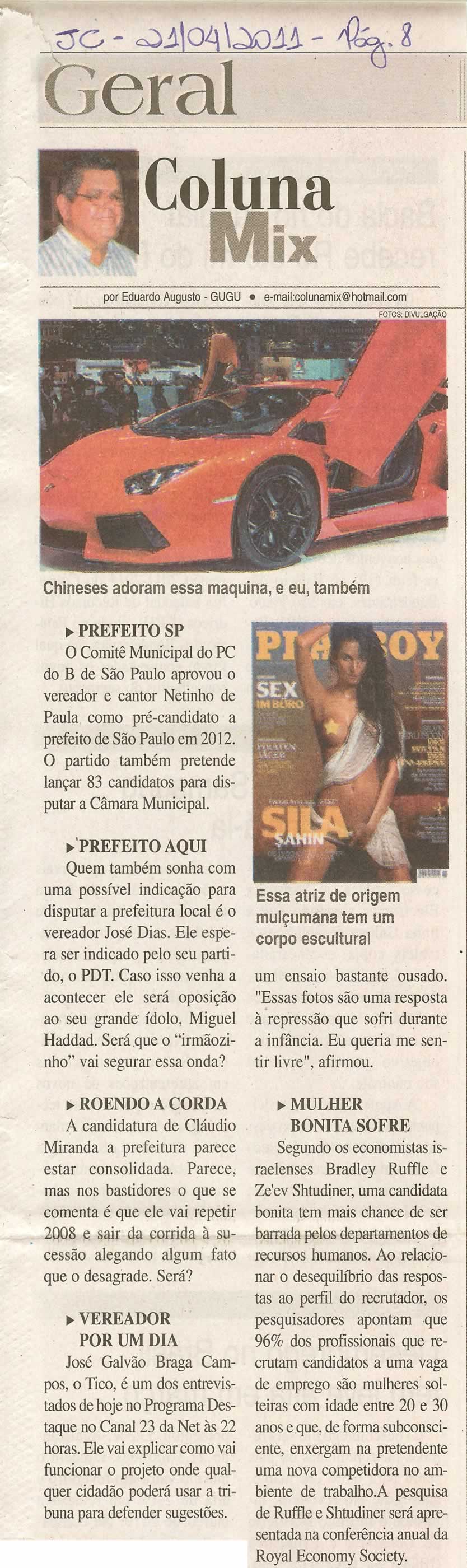 Jornal da Cidade - 21/04/2011