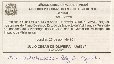 Jornal da Cidade - 23/04/2011
