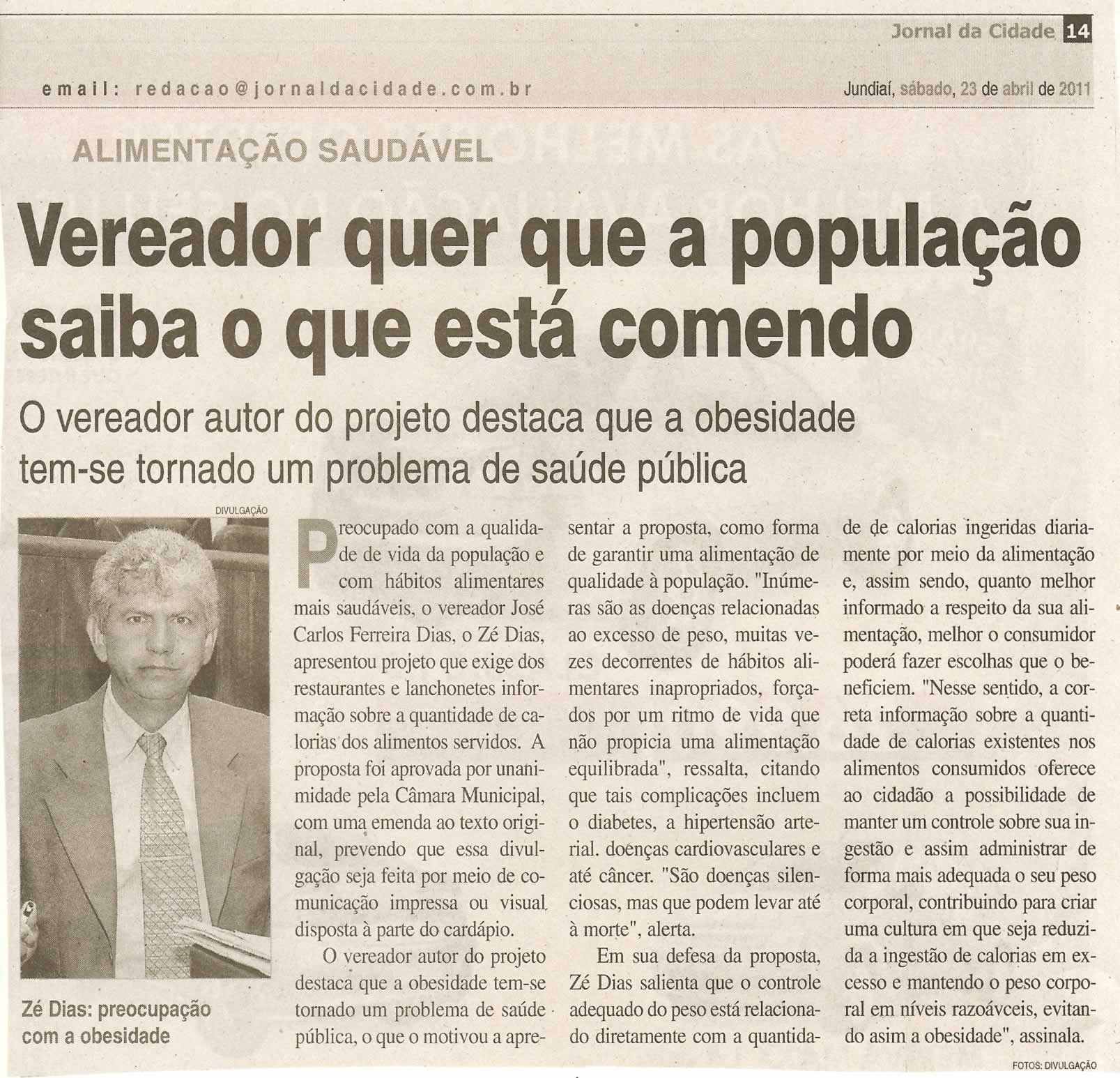 Jornal da Cidade - 23/04/2011