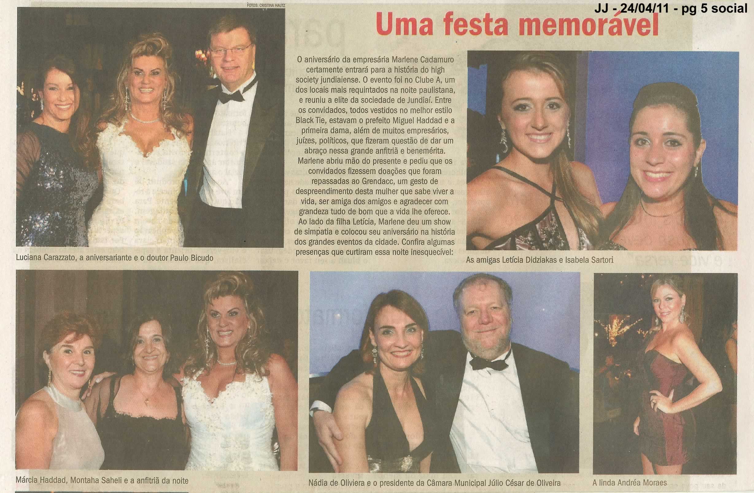 Jornal de Jundiaí - 24/04/2011