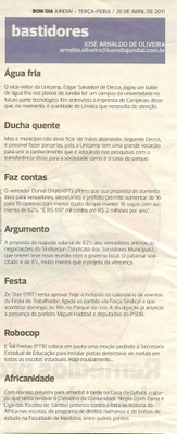 Bom Dia Jundiaí - 26/04/2011