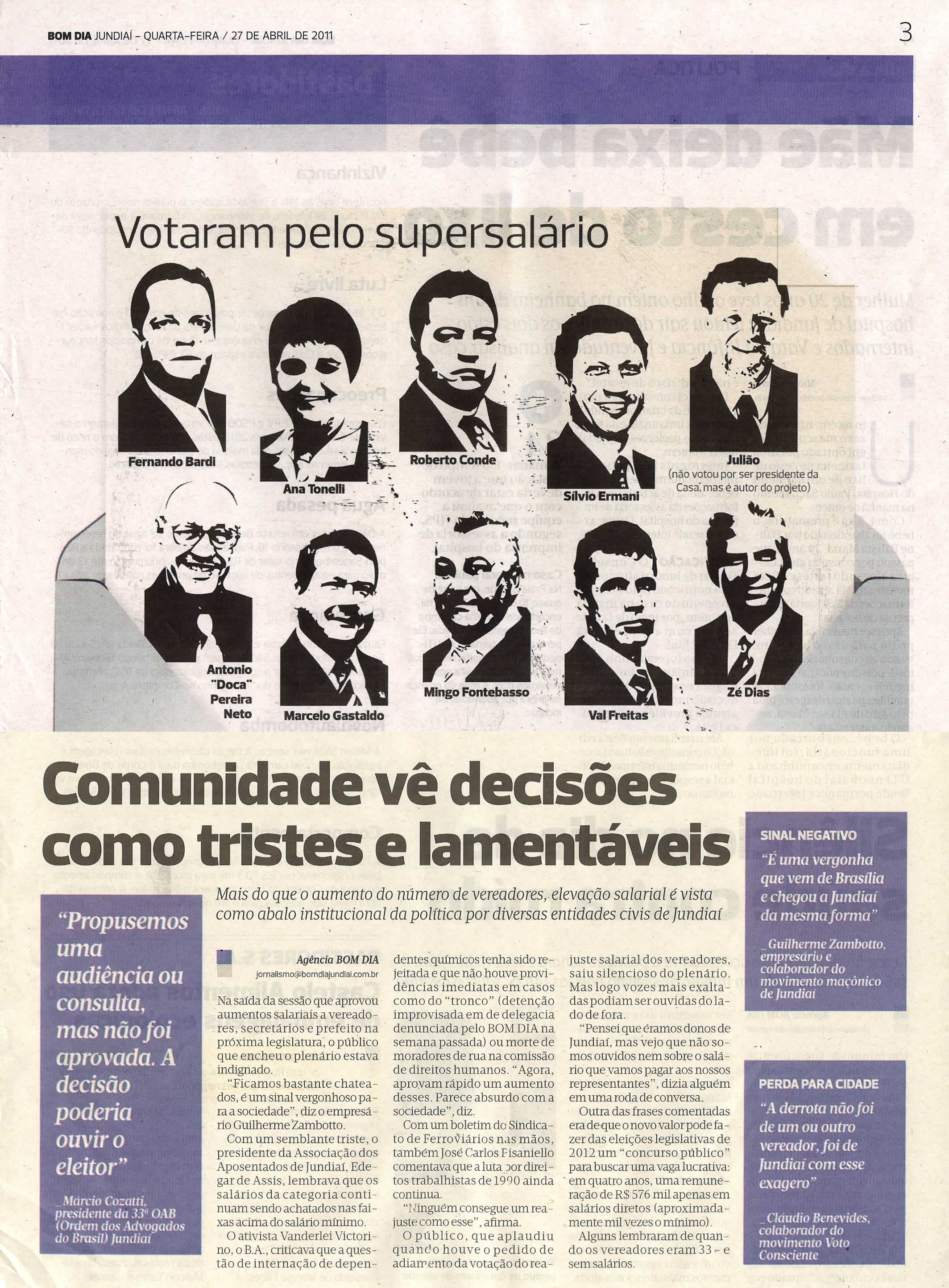 Bom Dia Jundiaí - 27/04/2011