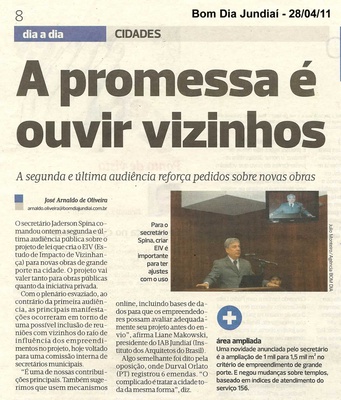 Bom Dia Jundiaí - 28/04/2011