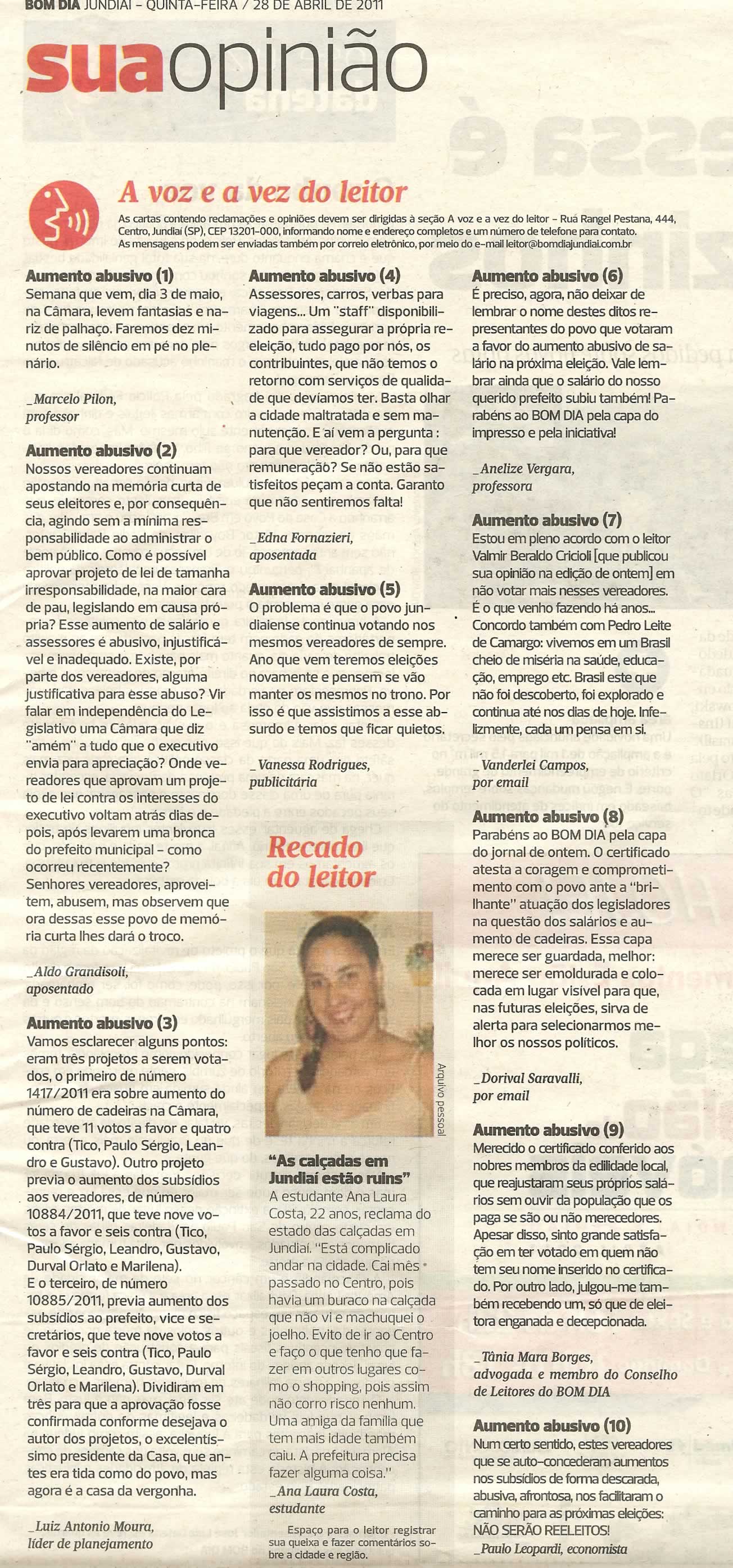 Bom Dia Jundiaí - 28/04/2011