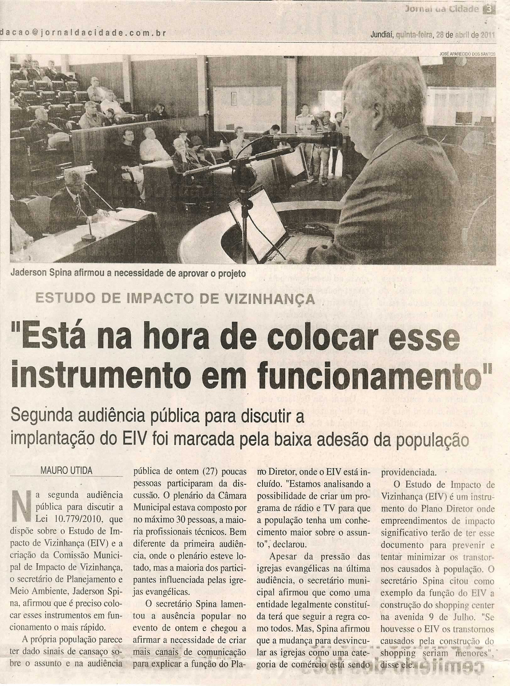 Jornal da Cidade - 28/04/2011