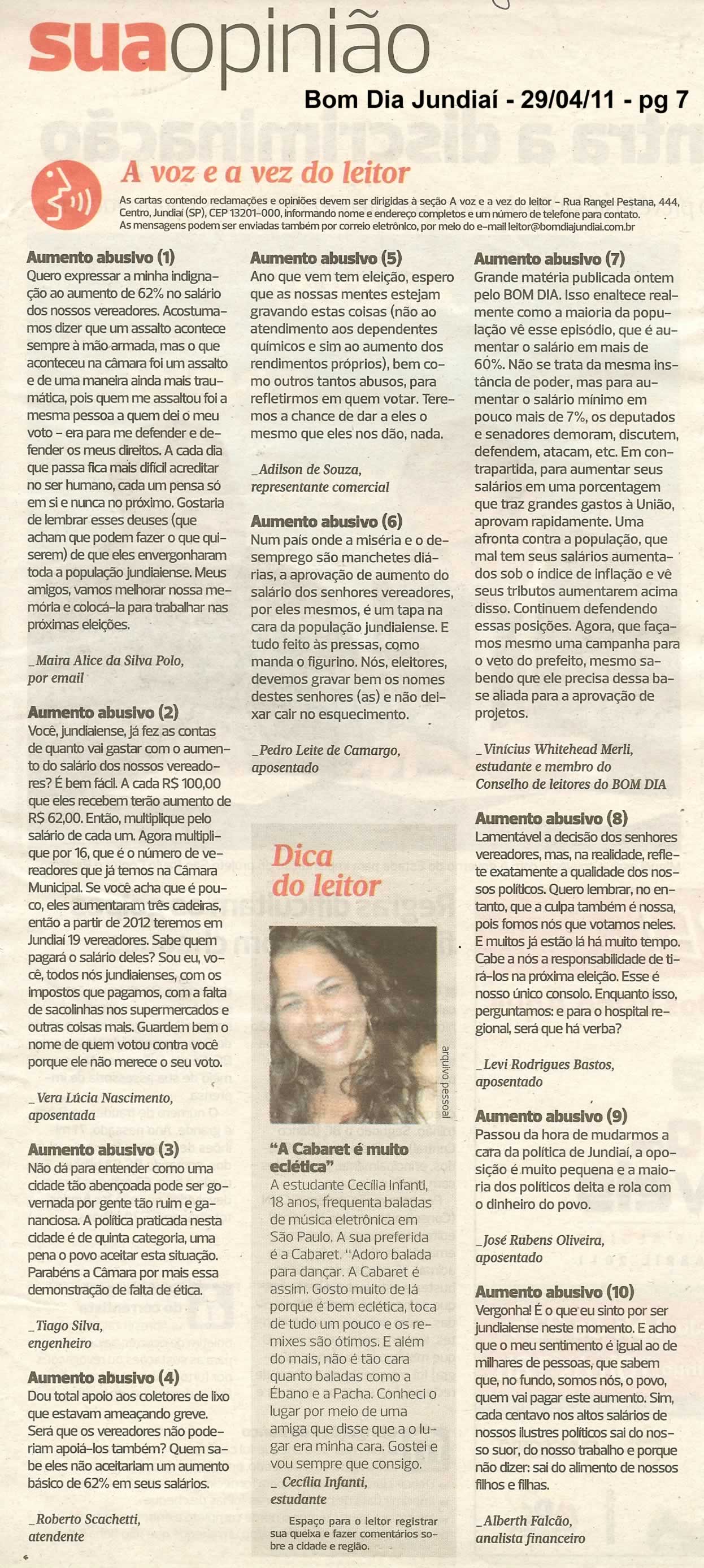 Bom Dia Jundiaí - 29/04/2011