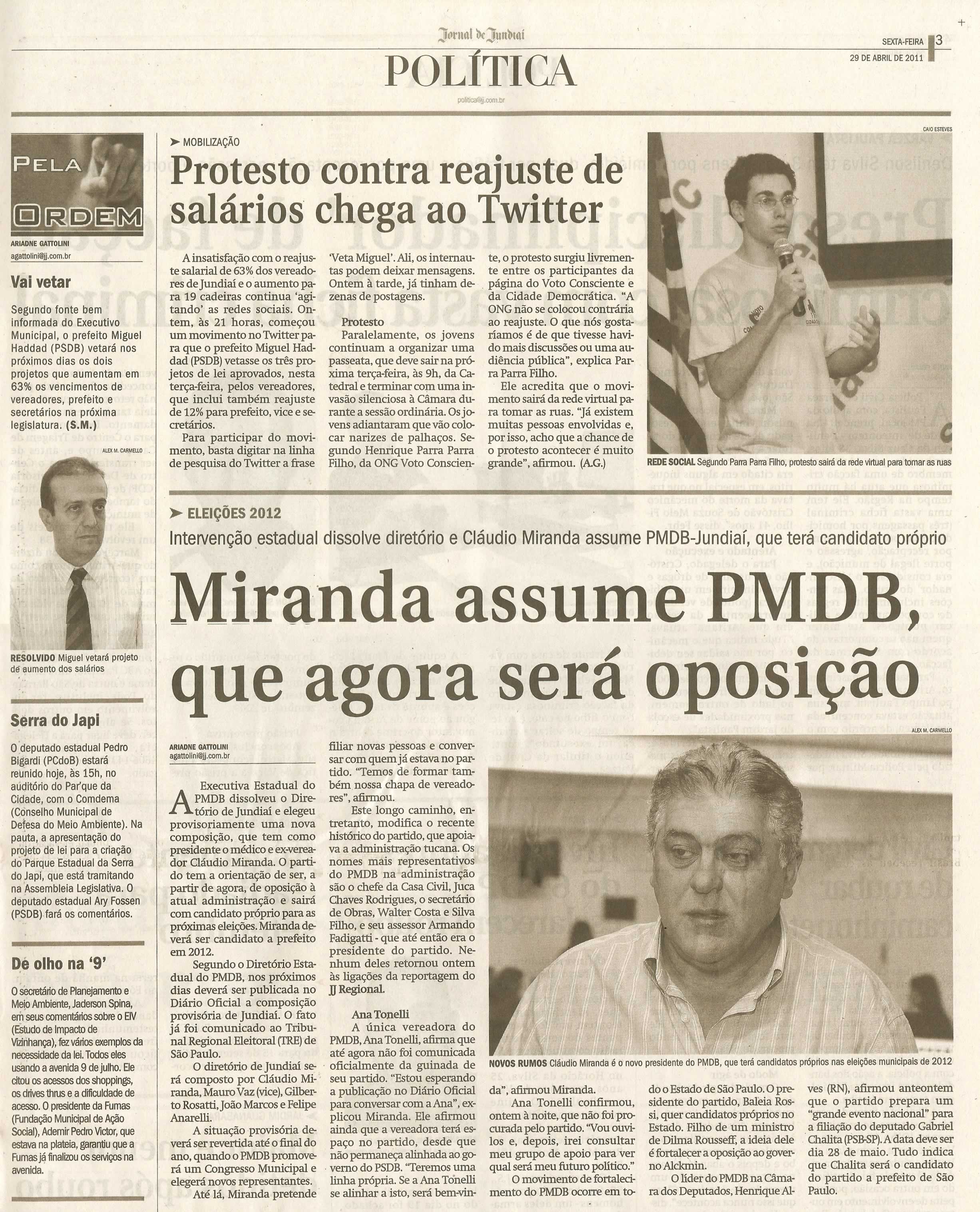 Jornal de Jundiaí - 29/04/2011