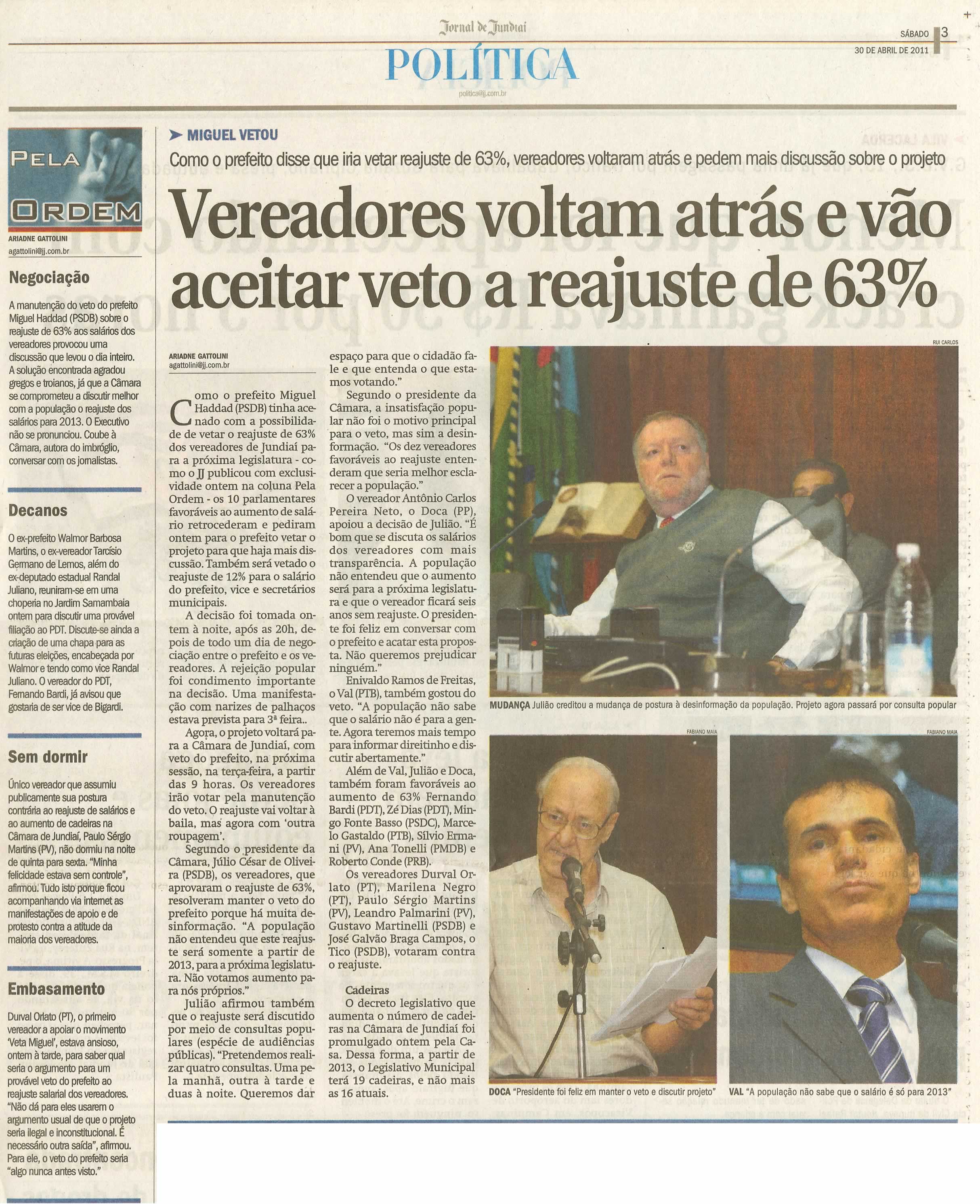 Jornal de Jundiaí - 30/04/2011
