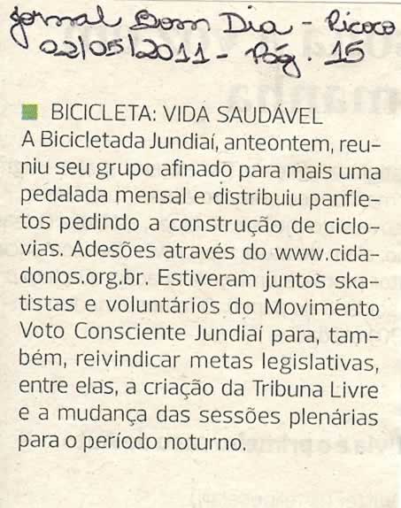 Bom Dia Jundiaí - 02/05/2011