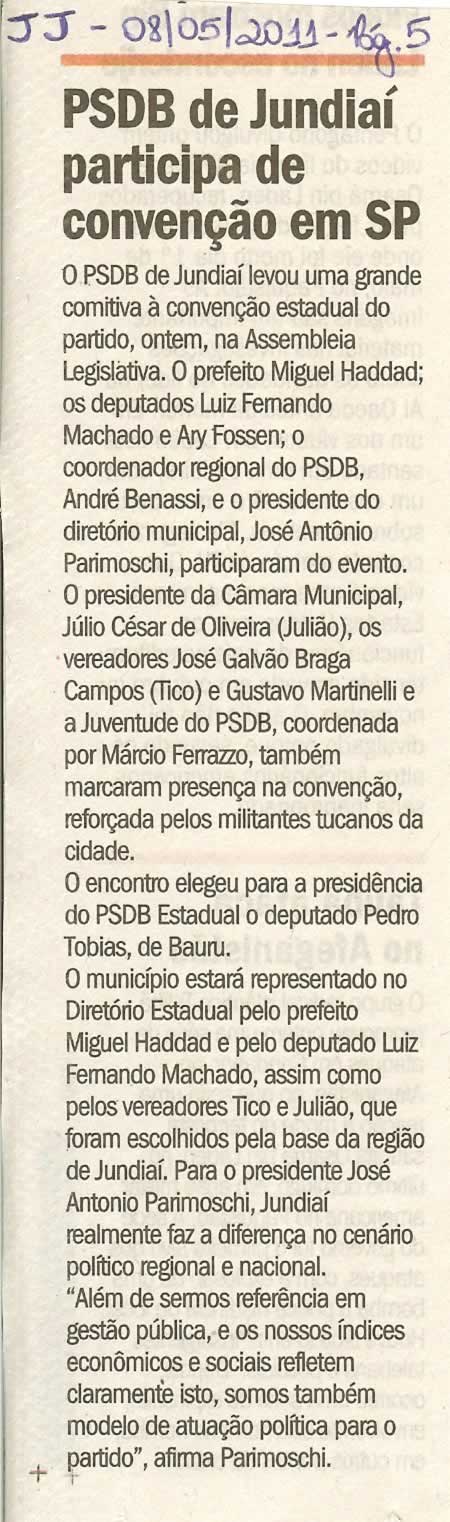 Jornal de Jundiaí - 08/05/2011
