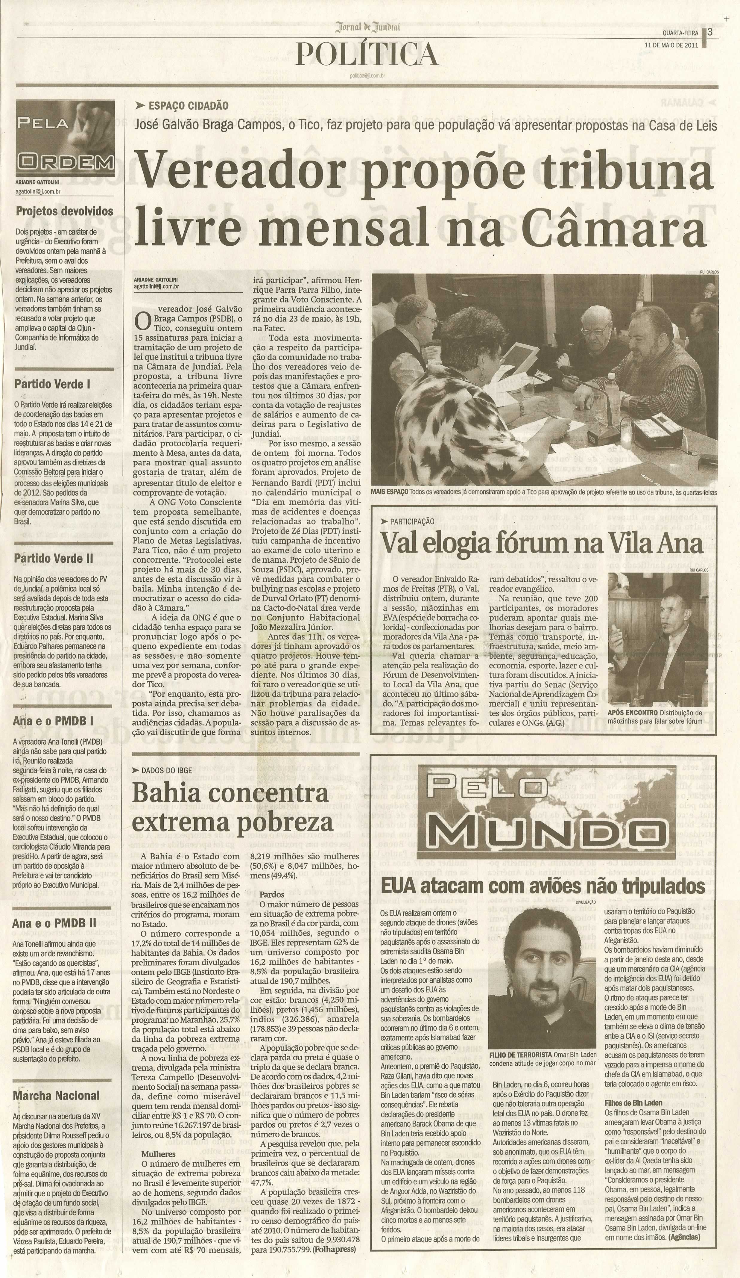 Jornal de Jundiaí - 11/05/2011