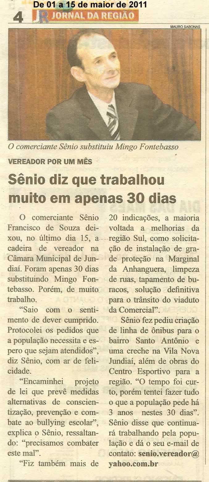 Jornal da Região - 01/05/2011