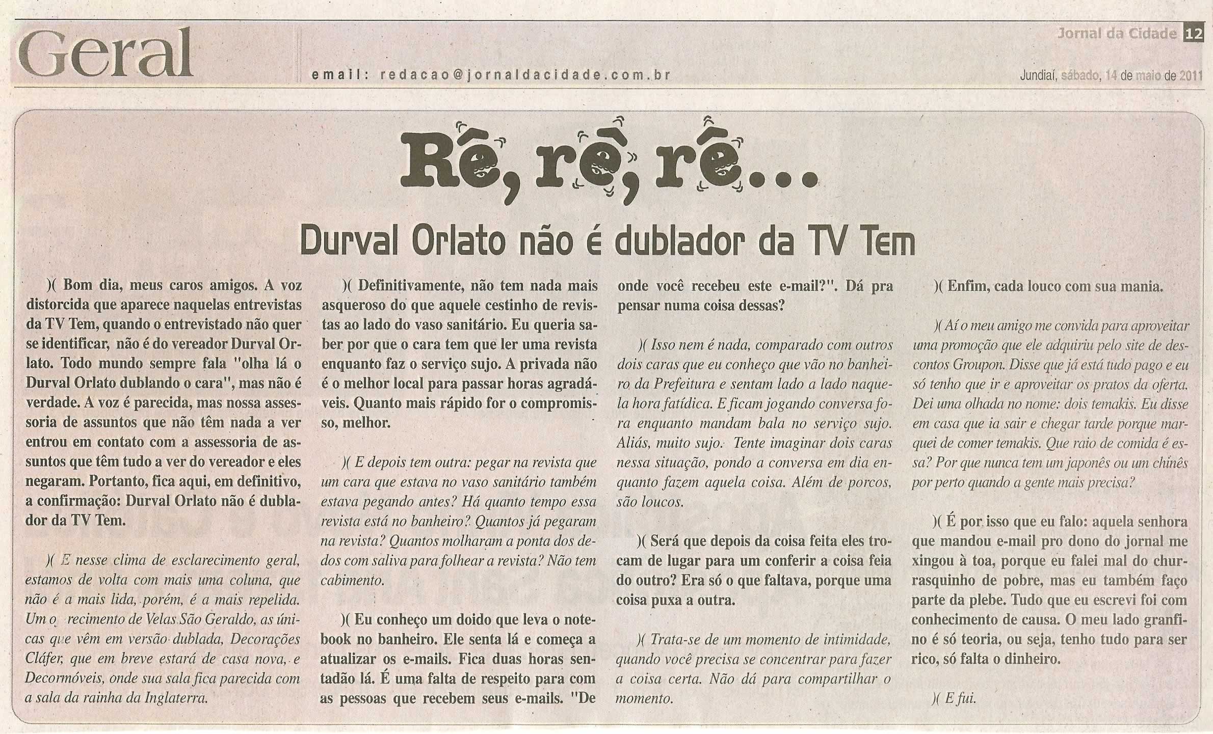 Jornal da Cidade - 14/05/2011