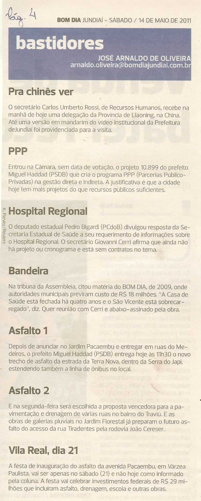 Bom Dia Jundiaí - 14/05/2011
