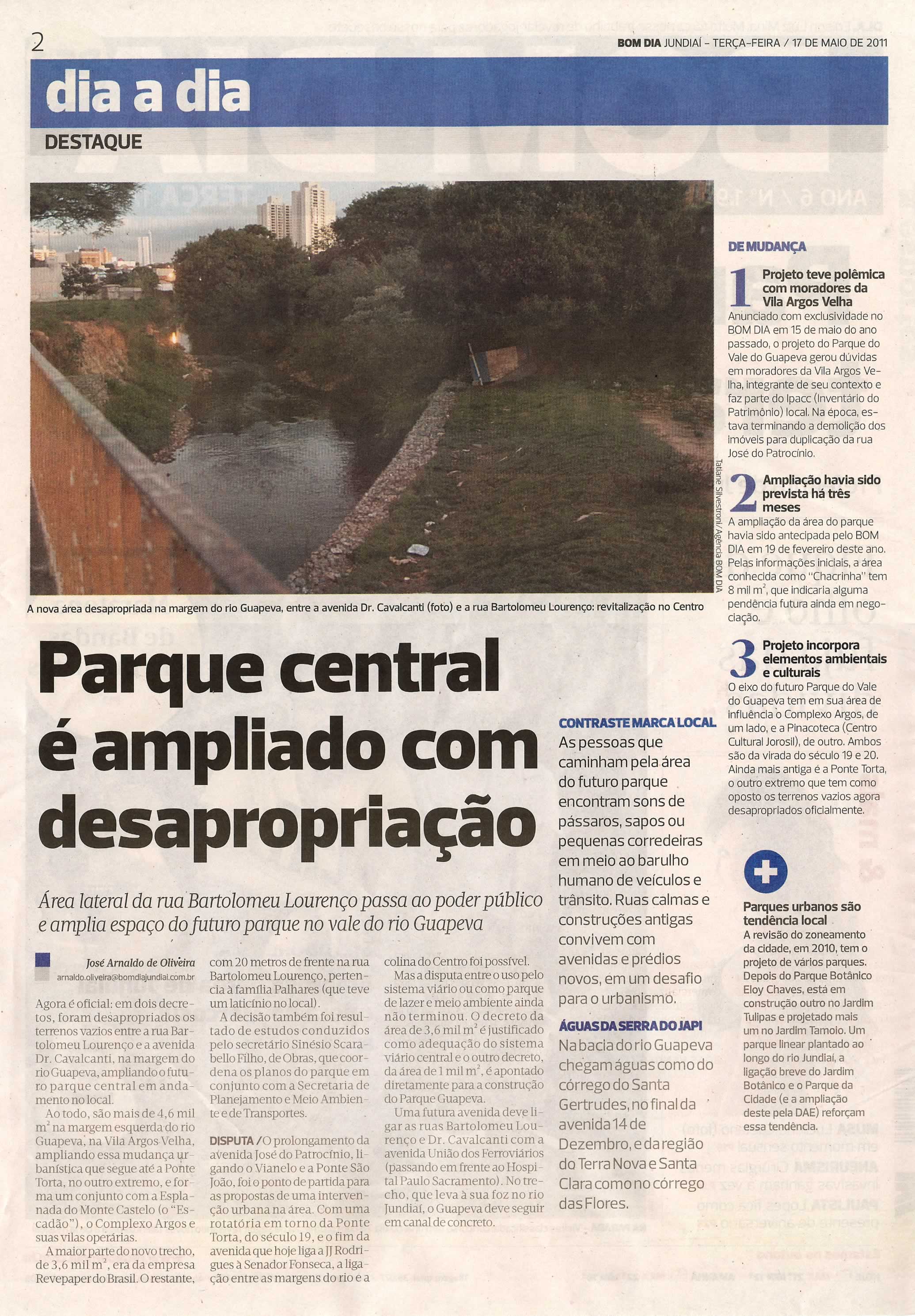 Bom Dia Jundiaí - 17/05/2011