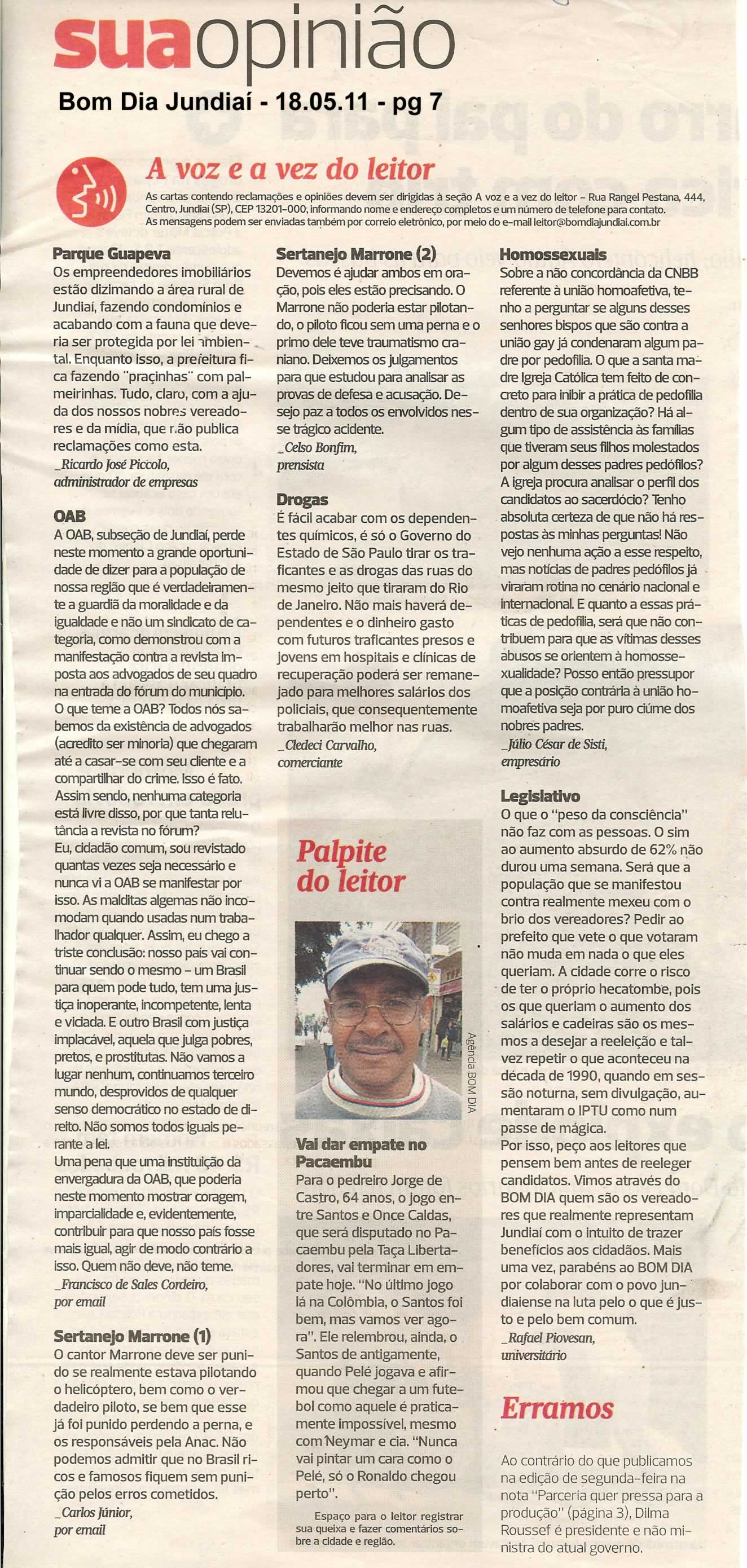 Bom Dia Jundiaí - 18/05/2011