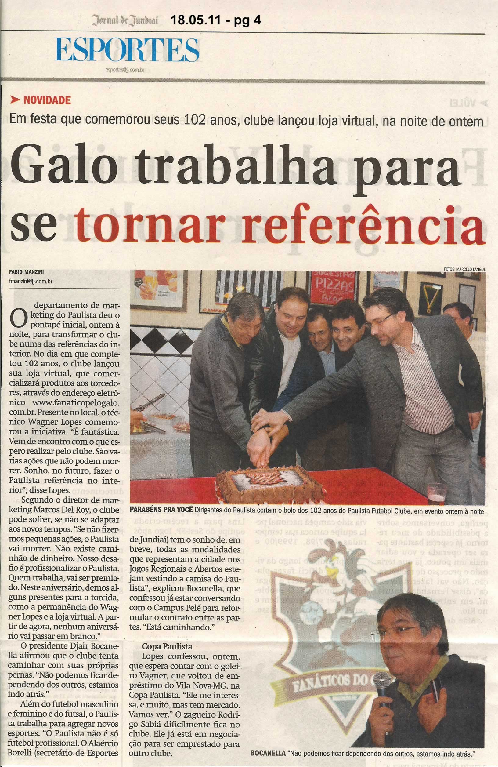 Jornal de Jundiaí - 18/05/2011