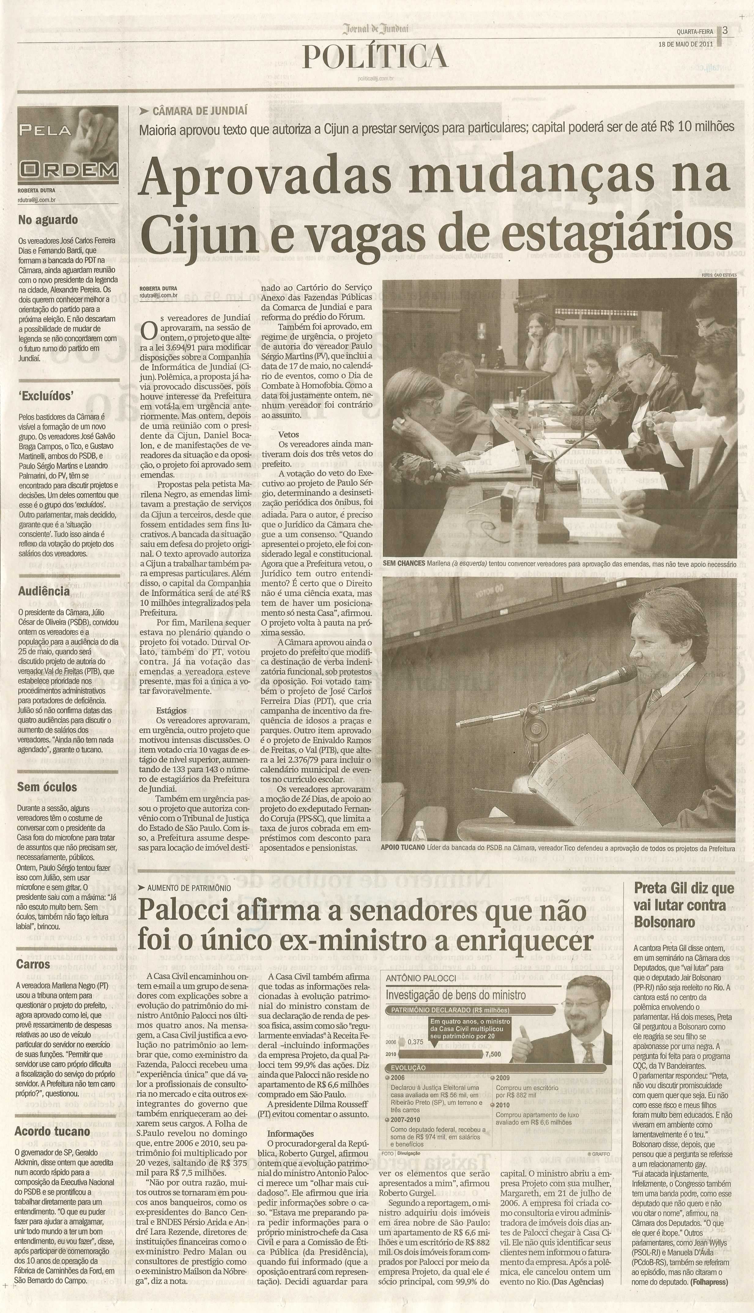 Jornal de Jundiaí - 18/05/2011