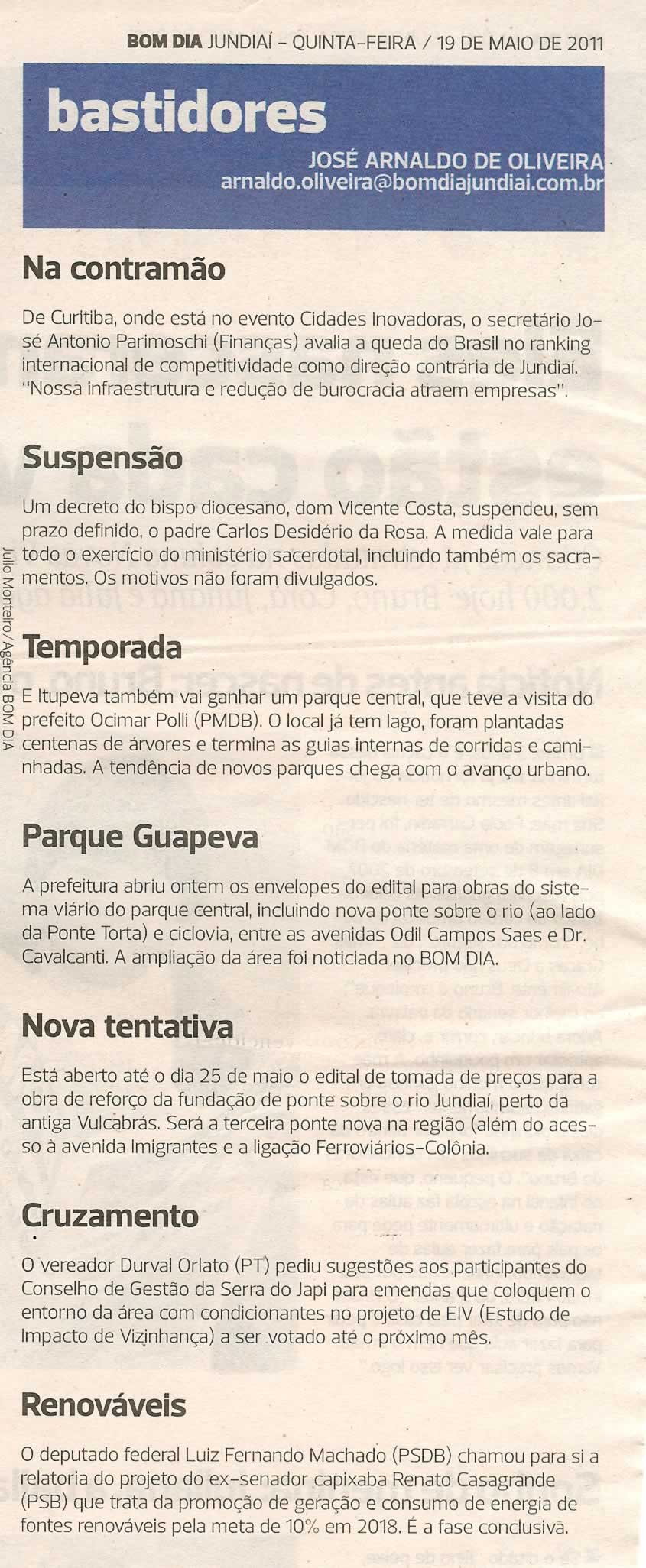 Bom Dia Jundiaí - 19/05/2011