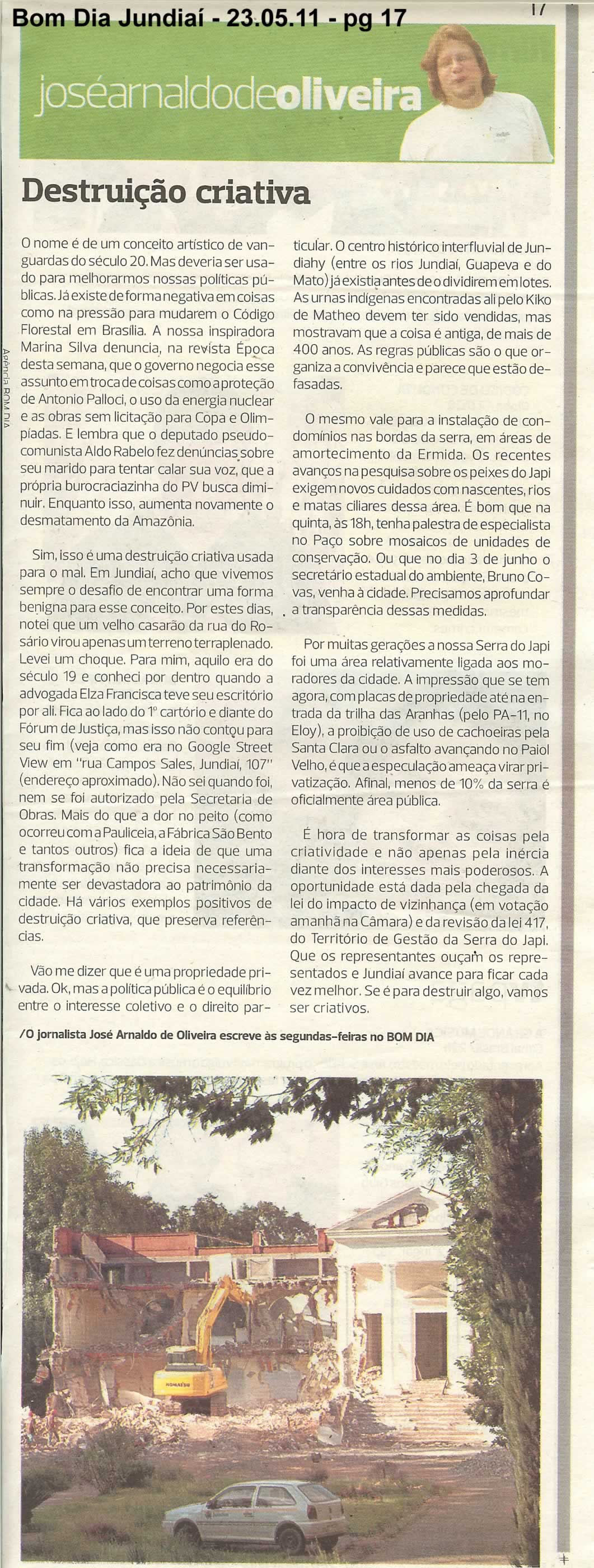 Bom Dia Jundiaí - 23/05/2011