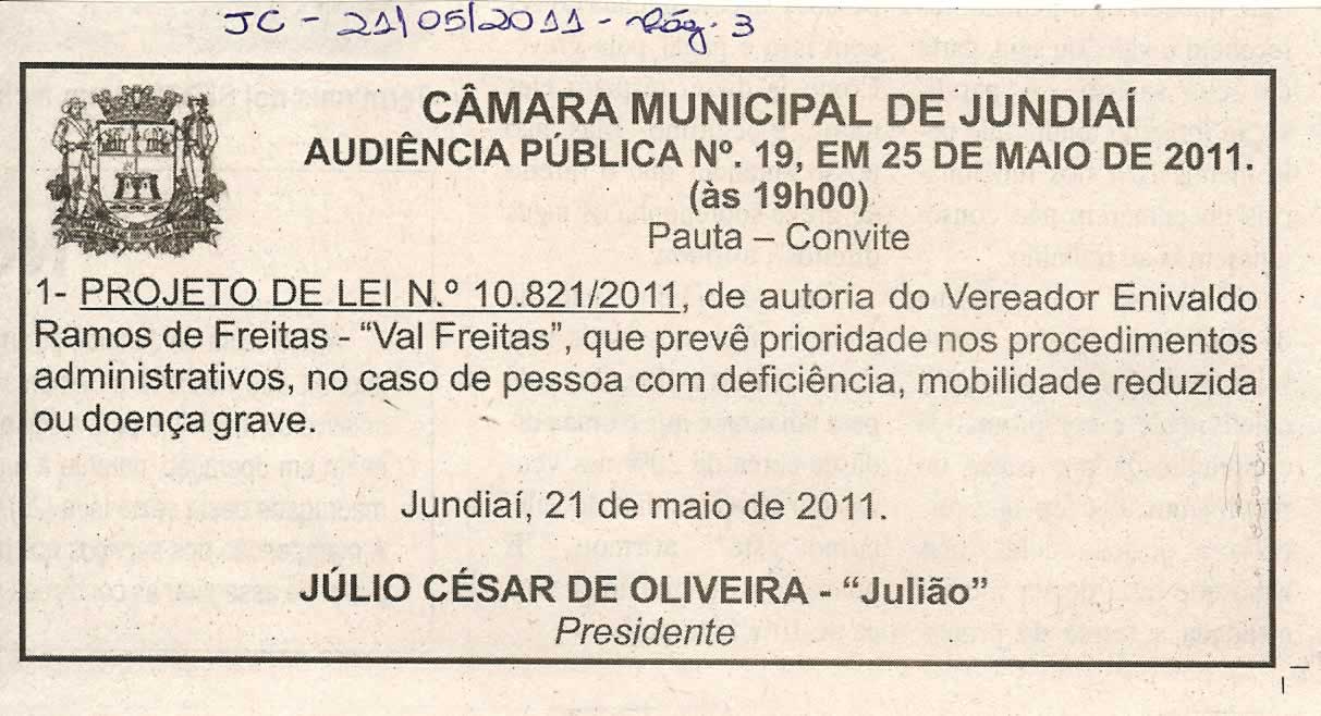 Jornal da Cidade - 21/05/2011