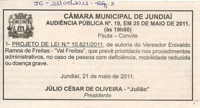 Jornal da Cidade - 21/05/2011