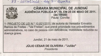 Jornal de Jundiaí - 21/05/2011