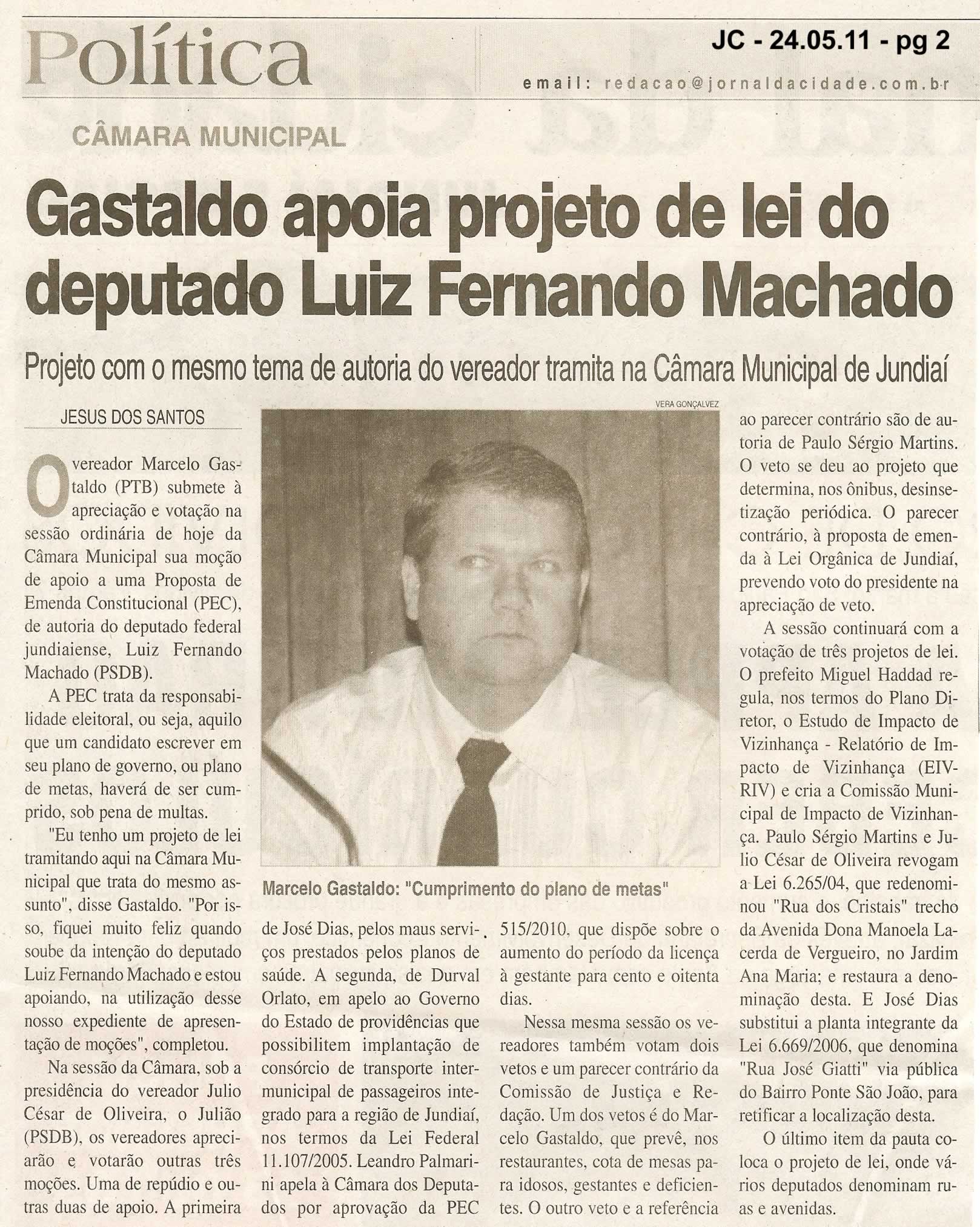 Jornal da Cidade - 24/05/2011