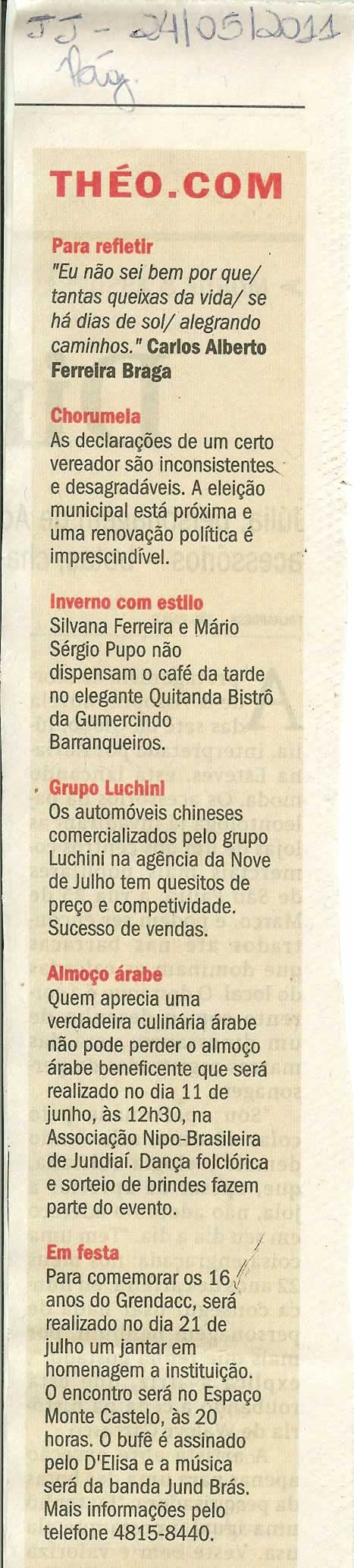 Jornal de Jundiaí - 24/05/2011