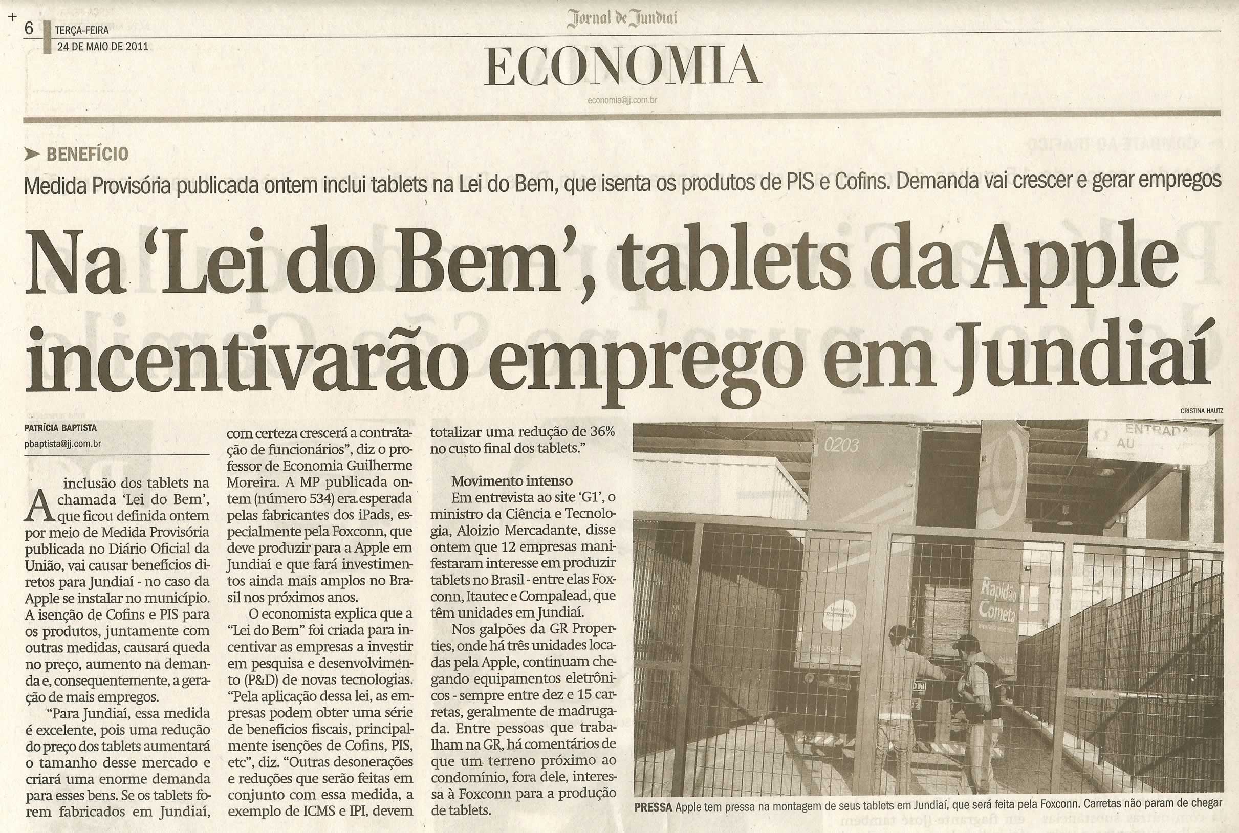 Jornal de Jundiaí - 24/05/2011