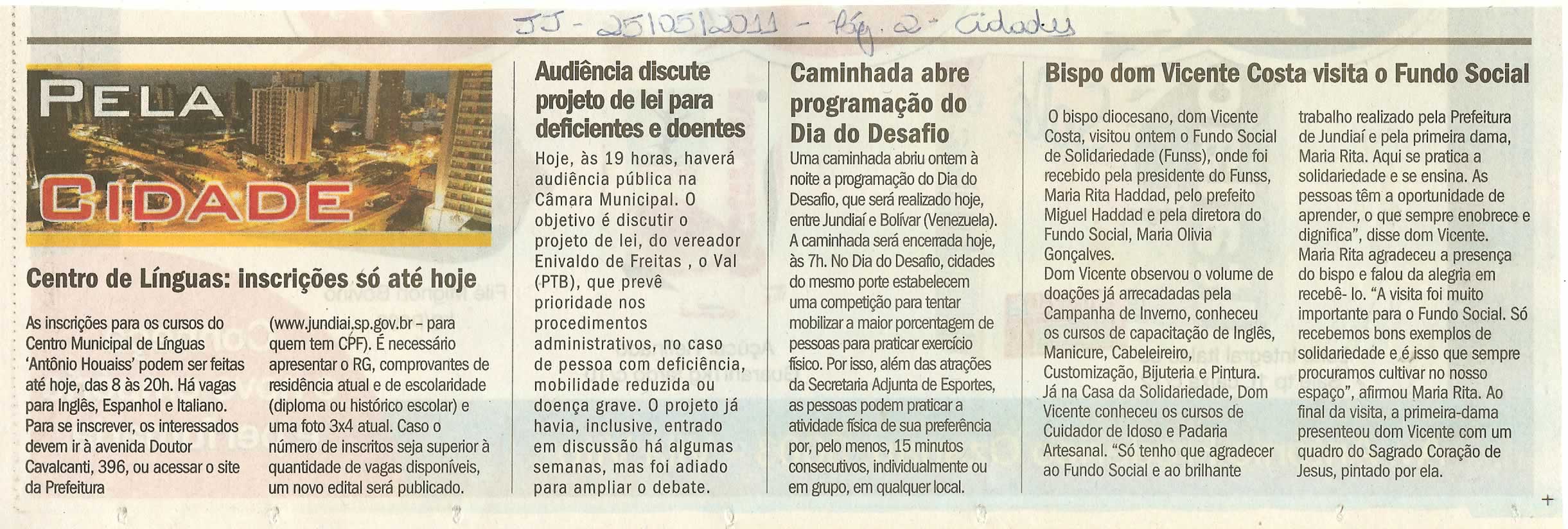 Jornal de Jundiaí - 25/05/2011