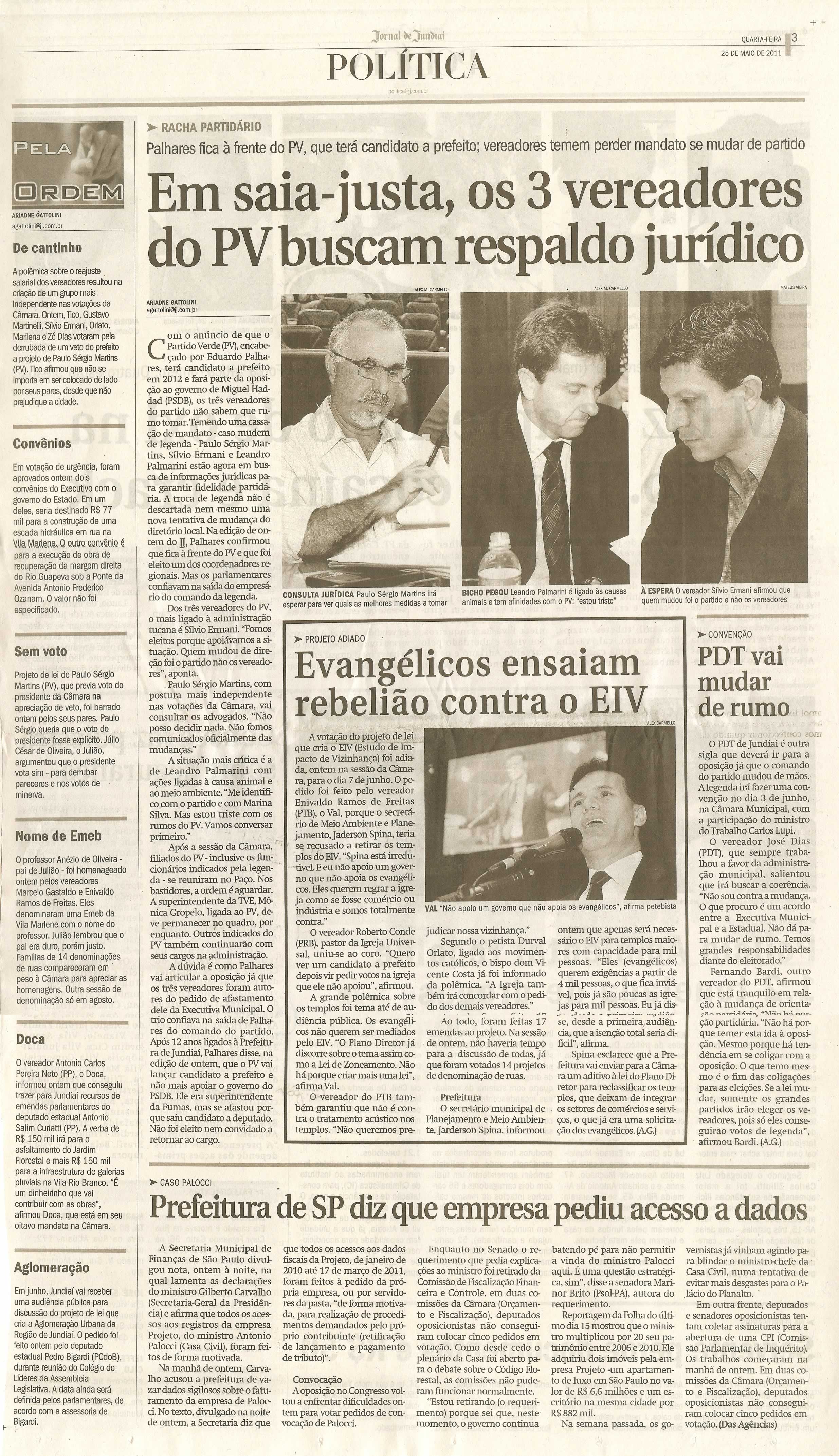 Jornal de Jundiaí - 25/05/2011