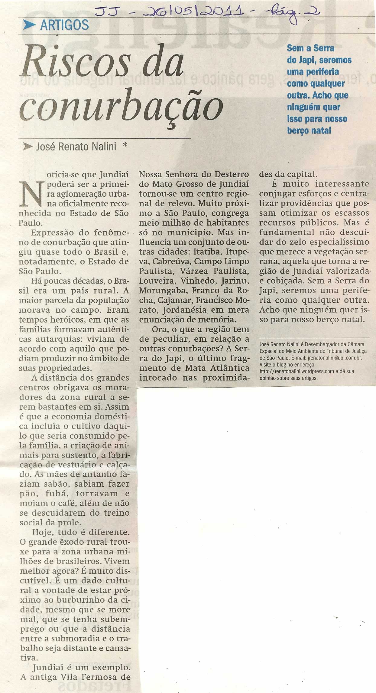Jornal de Jundiaí - 26/05/2011