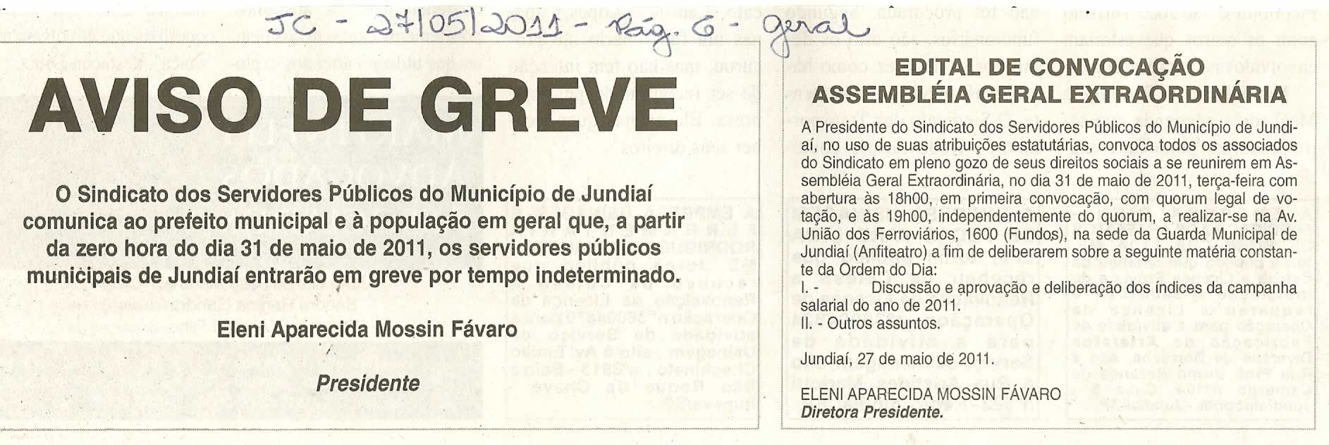 Jornal da Cidade - 27/05/2011
