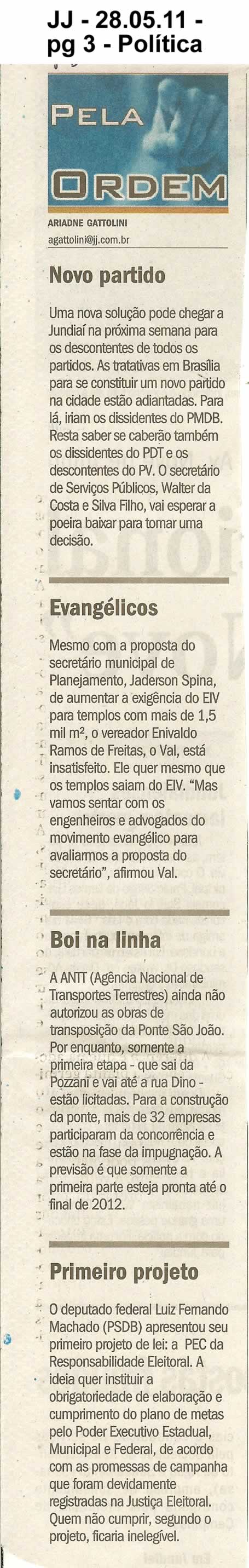 Jornal de Jundiaí - 28/05/2011