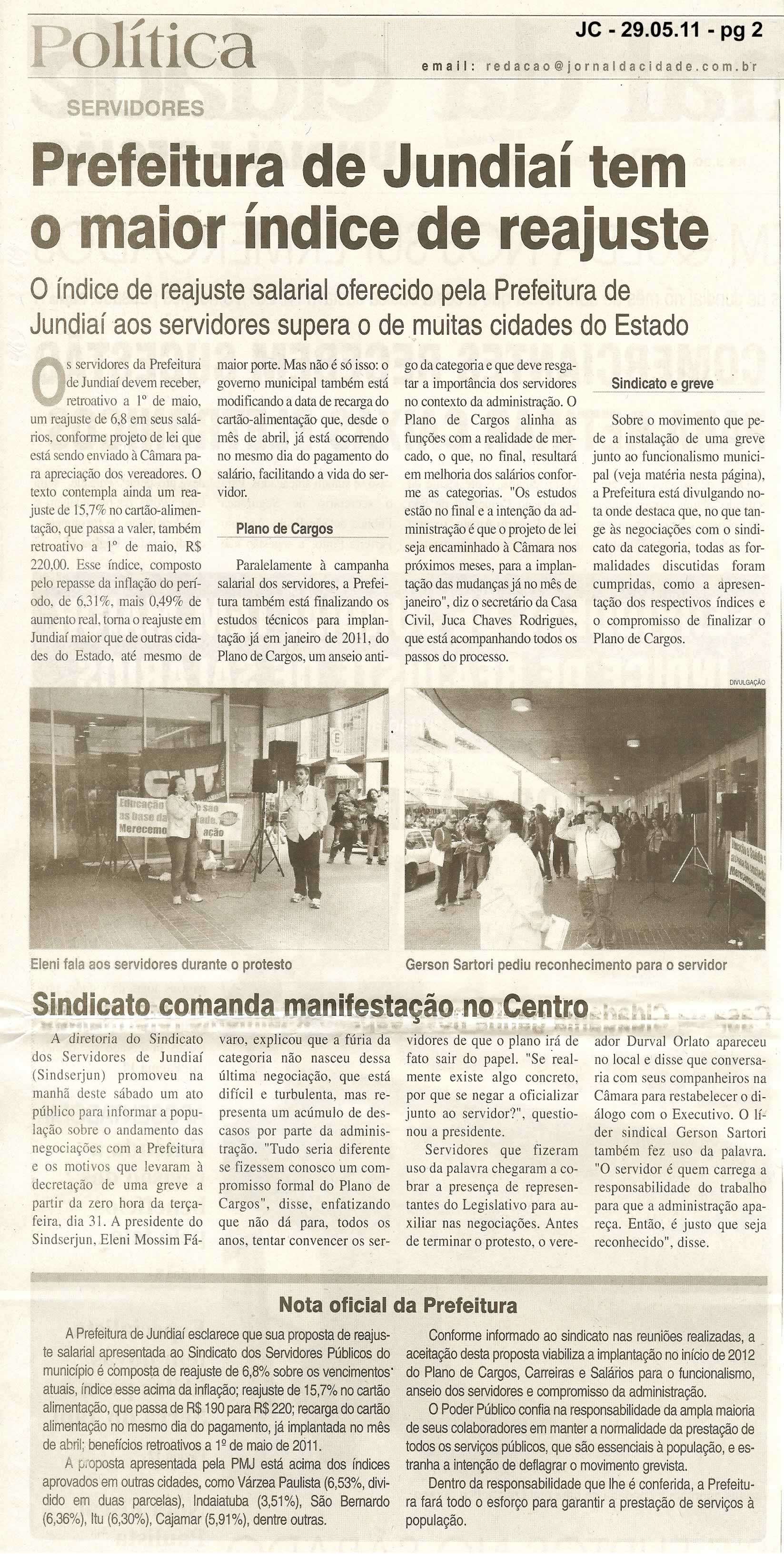 Jornal da Cidade - 29/05/2011