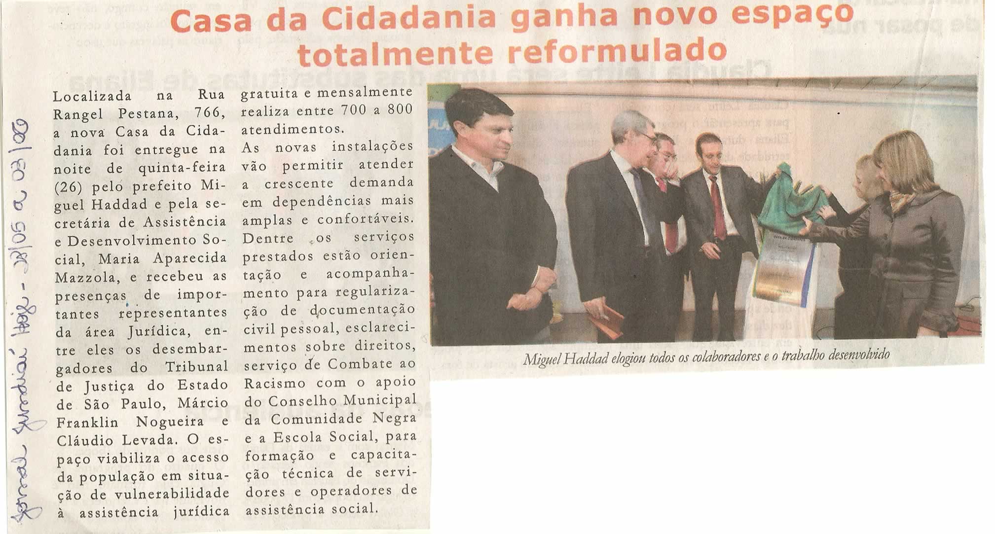 Jornal Jundiaí Hoje - 28/05/2011