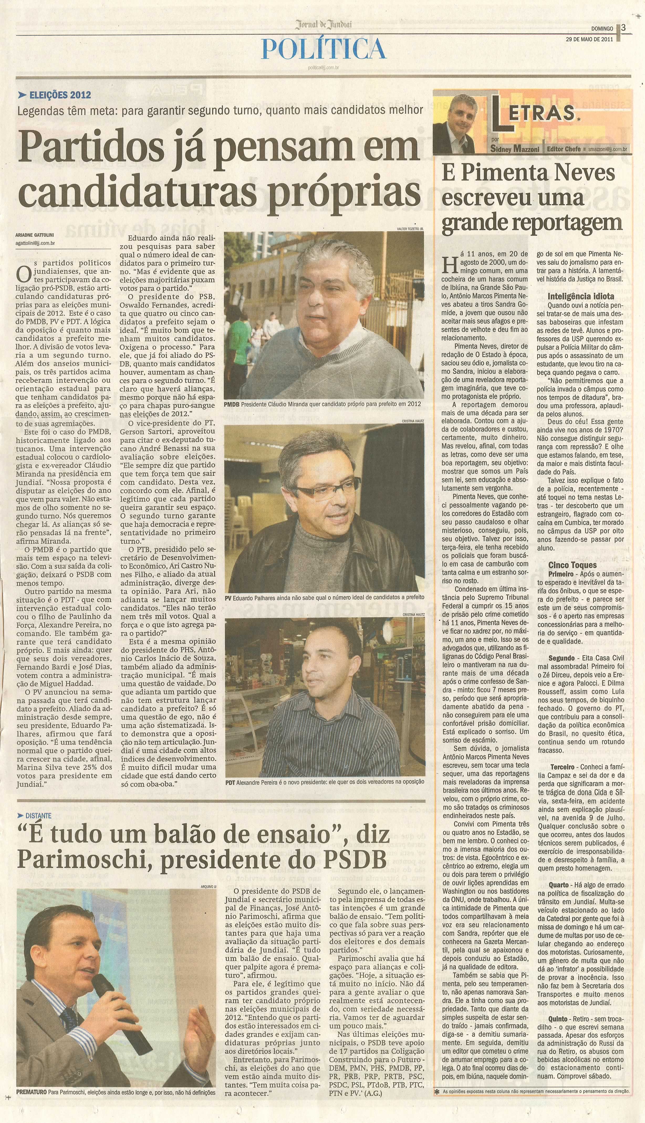 Jornal de Jundiaí - 29/05/2011