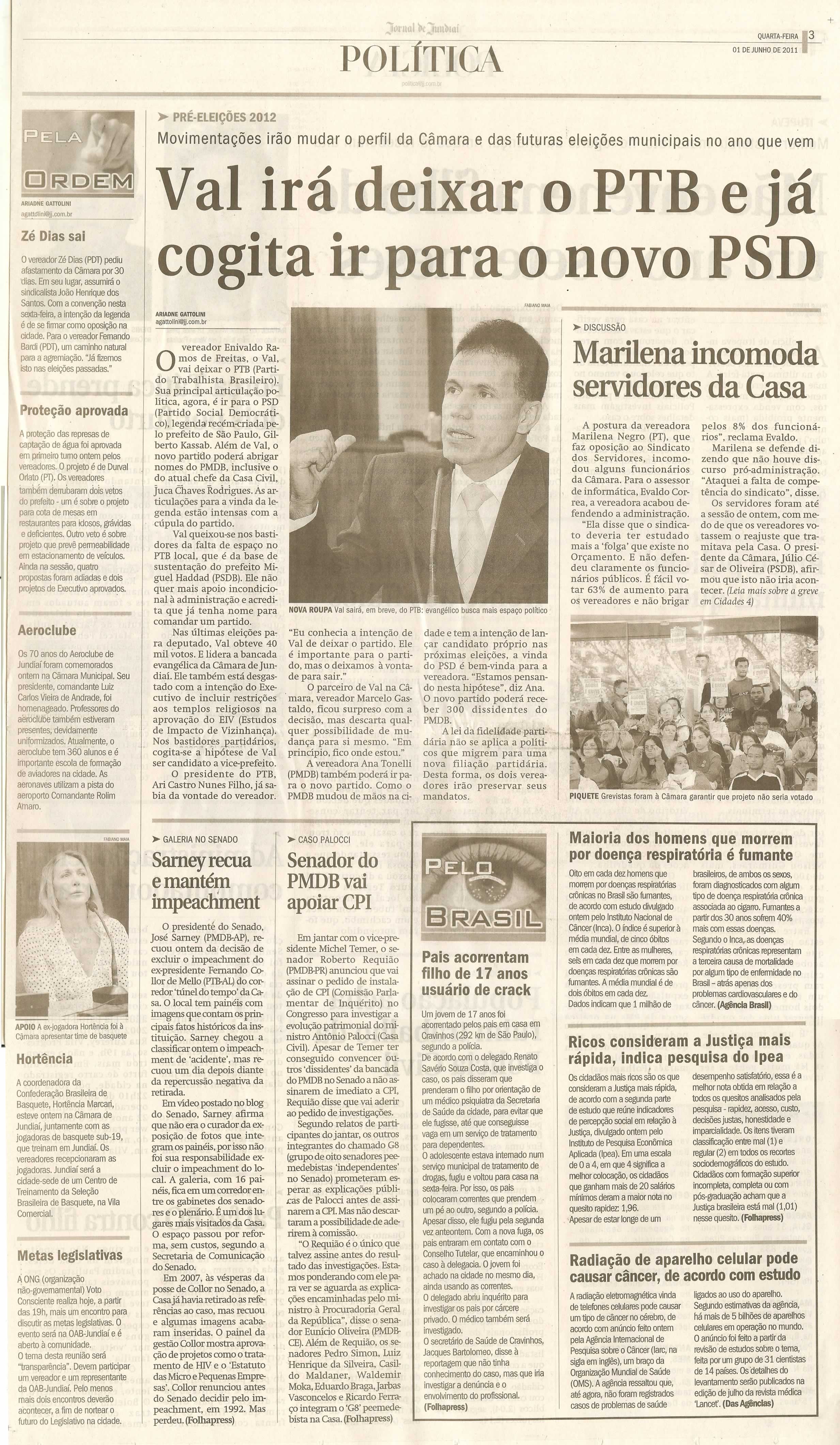 Jornal de Jundiaí - 01/06/2011