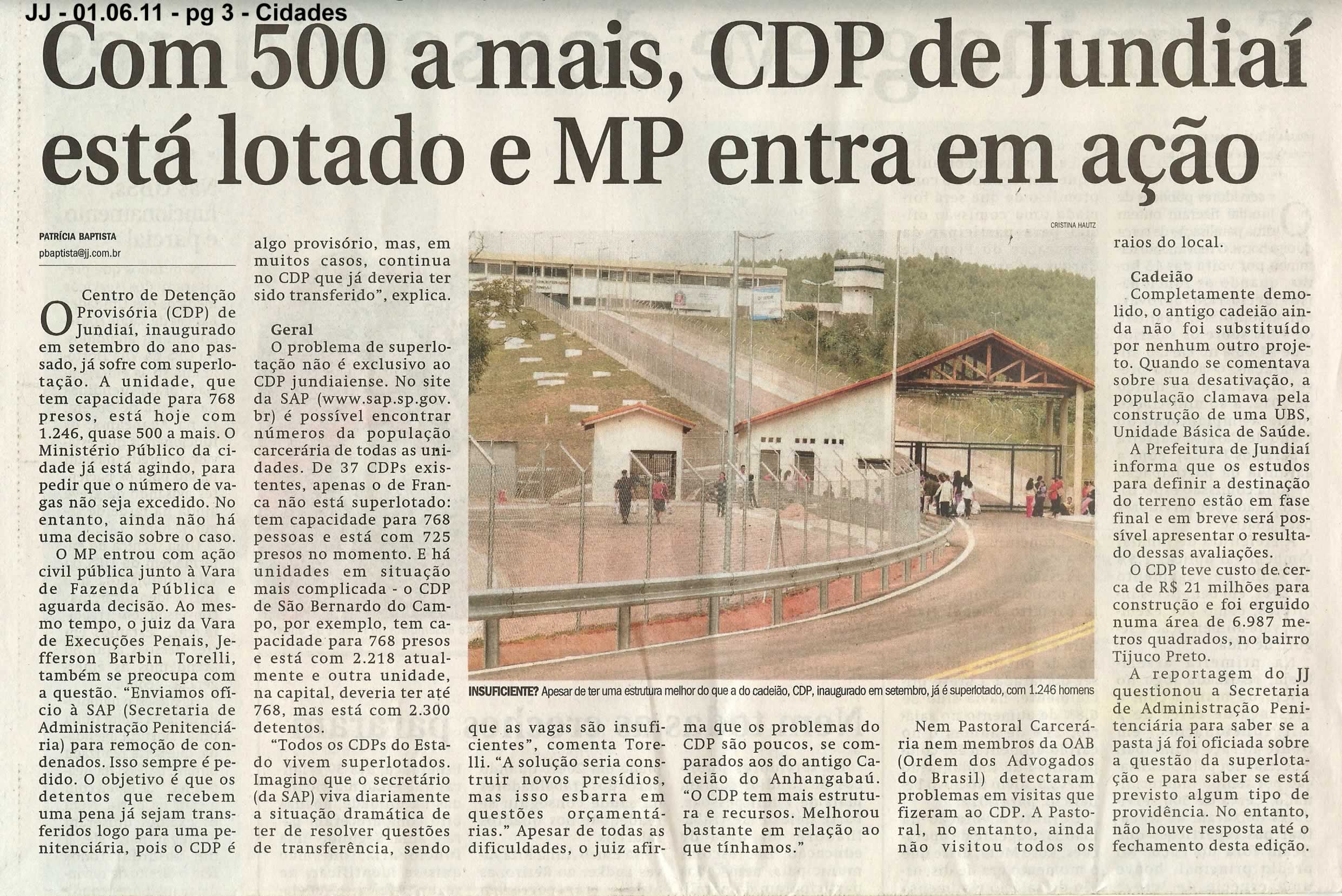 Jornal de Jundiaí - 01/06/2011