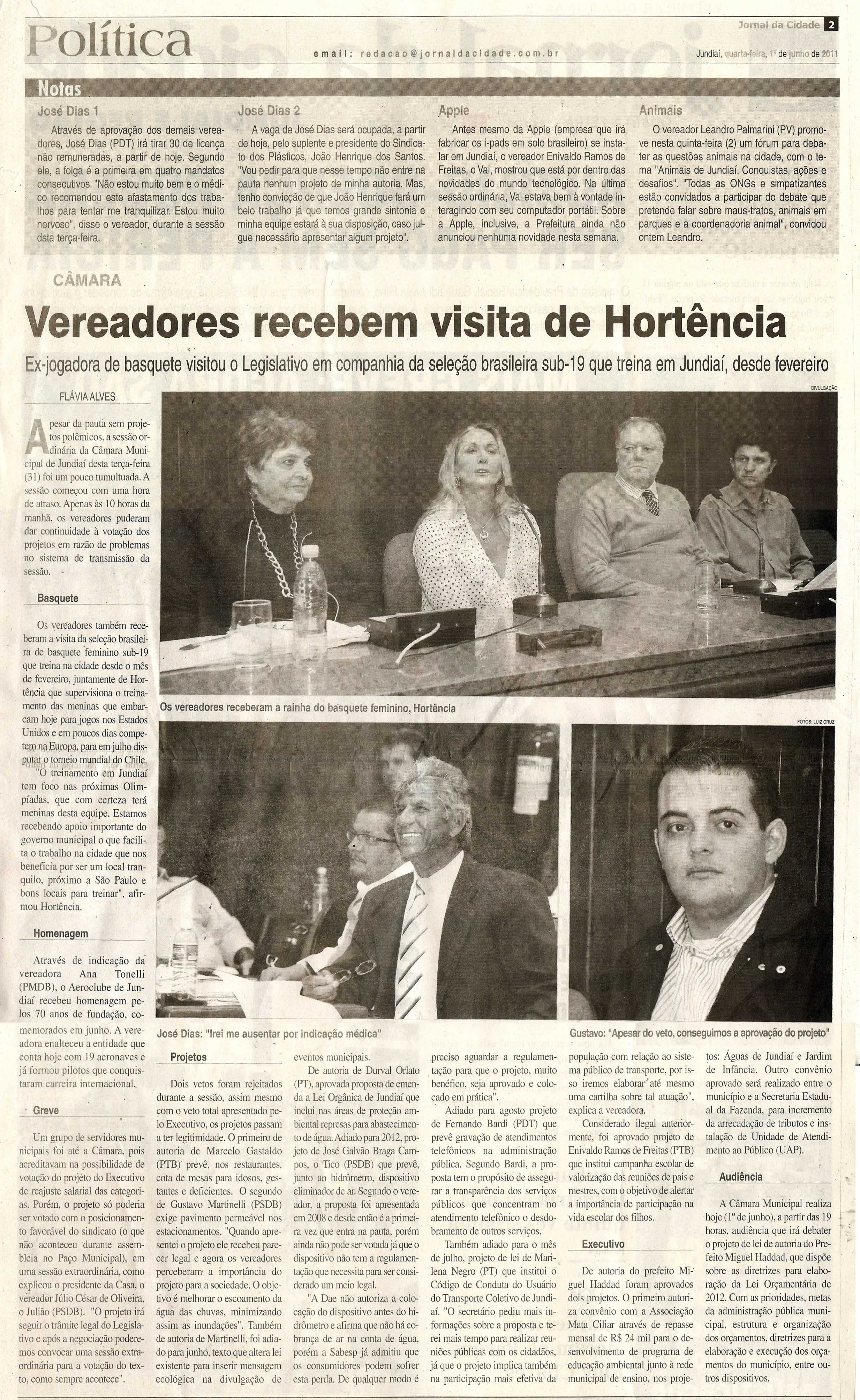 Jornal da Cidade - 01/06/2011