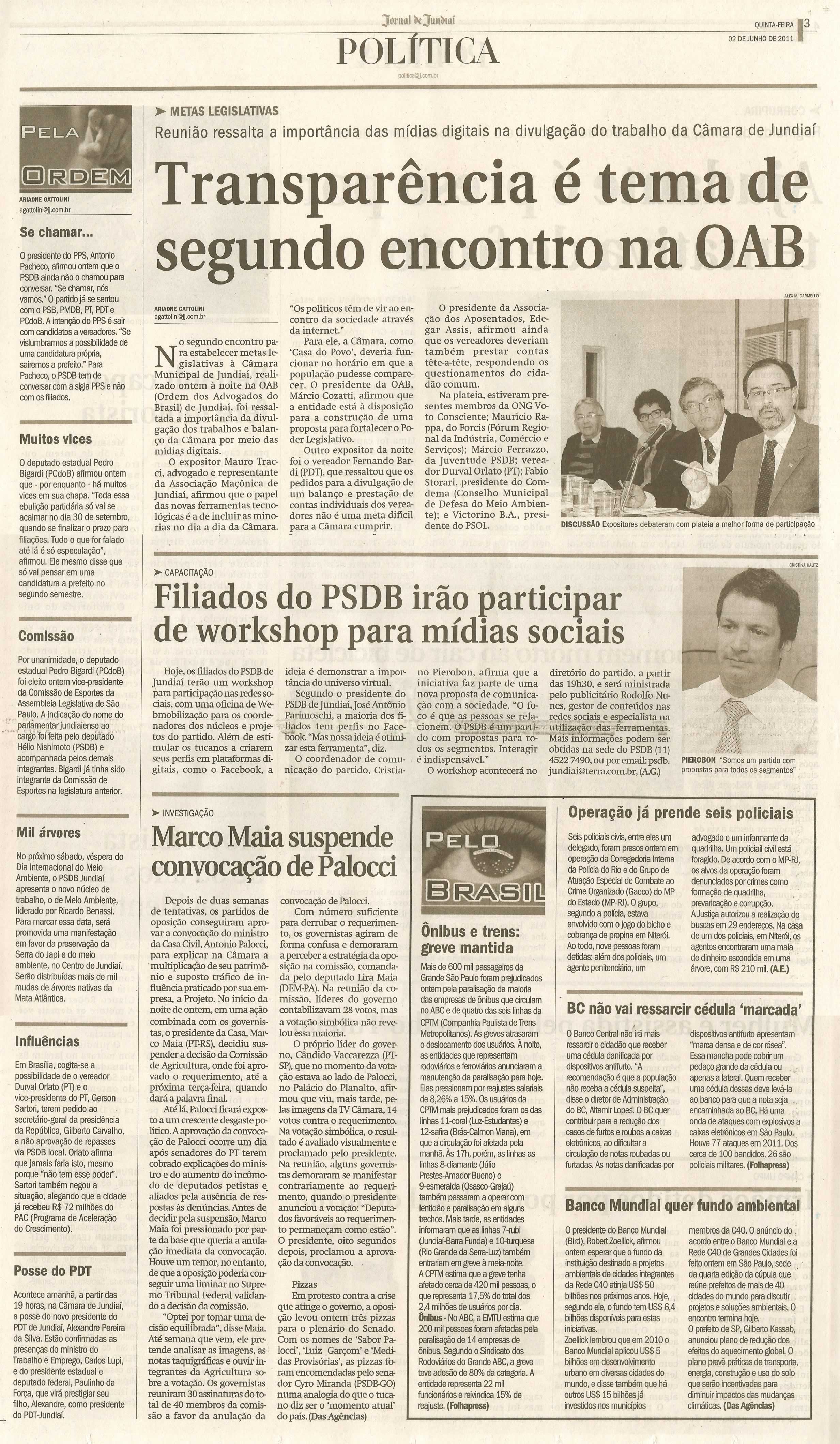 Jornal de Jundiaí - 02/06/2011