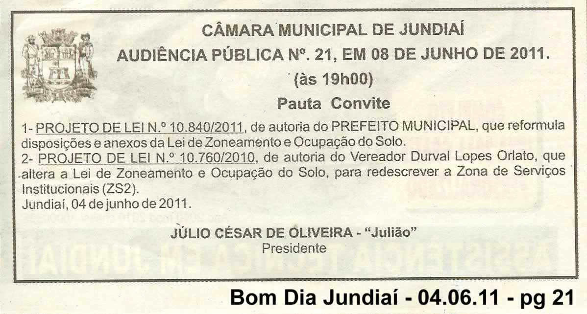 Bom Dia Jundiaí - 04/06/2011